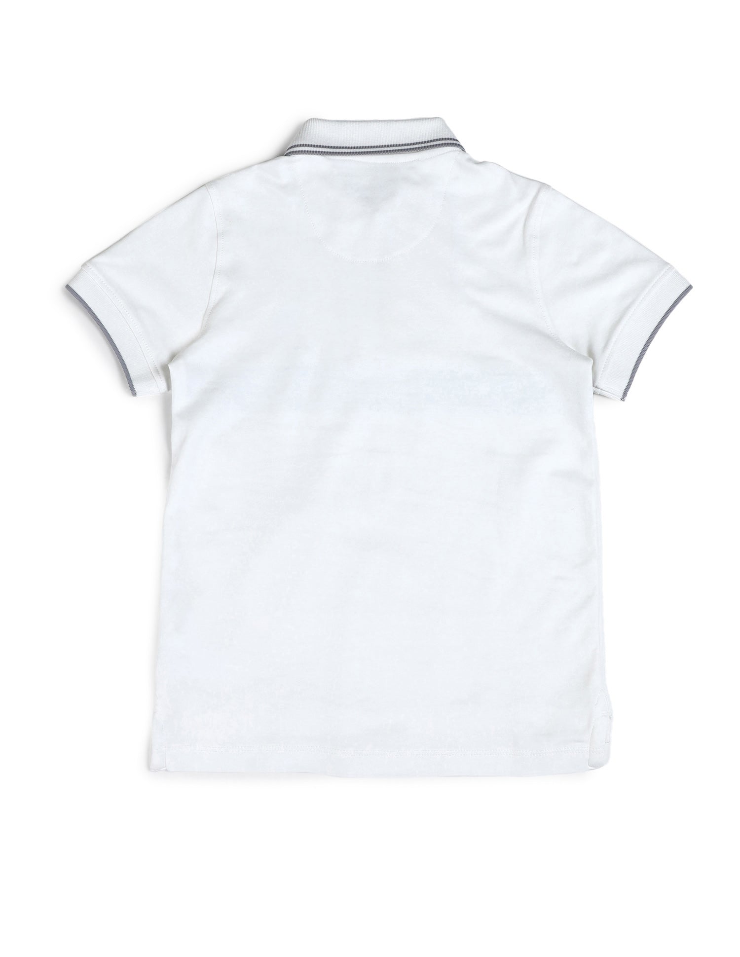 Boys Brand Printed Regular Fit Polo Shirt White - U.S. Polo Assn. India | Large