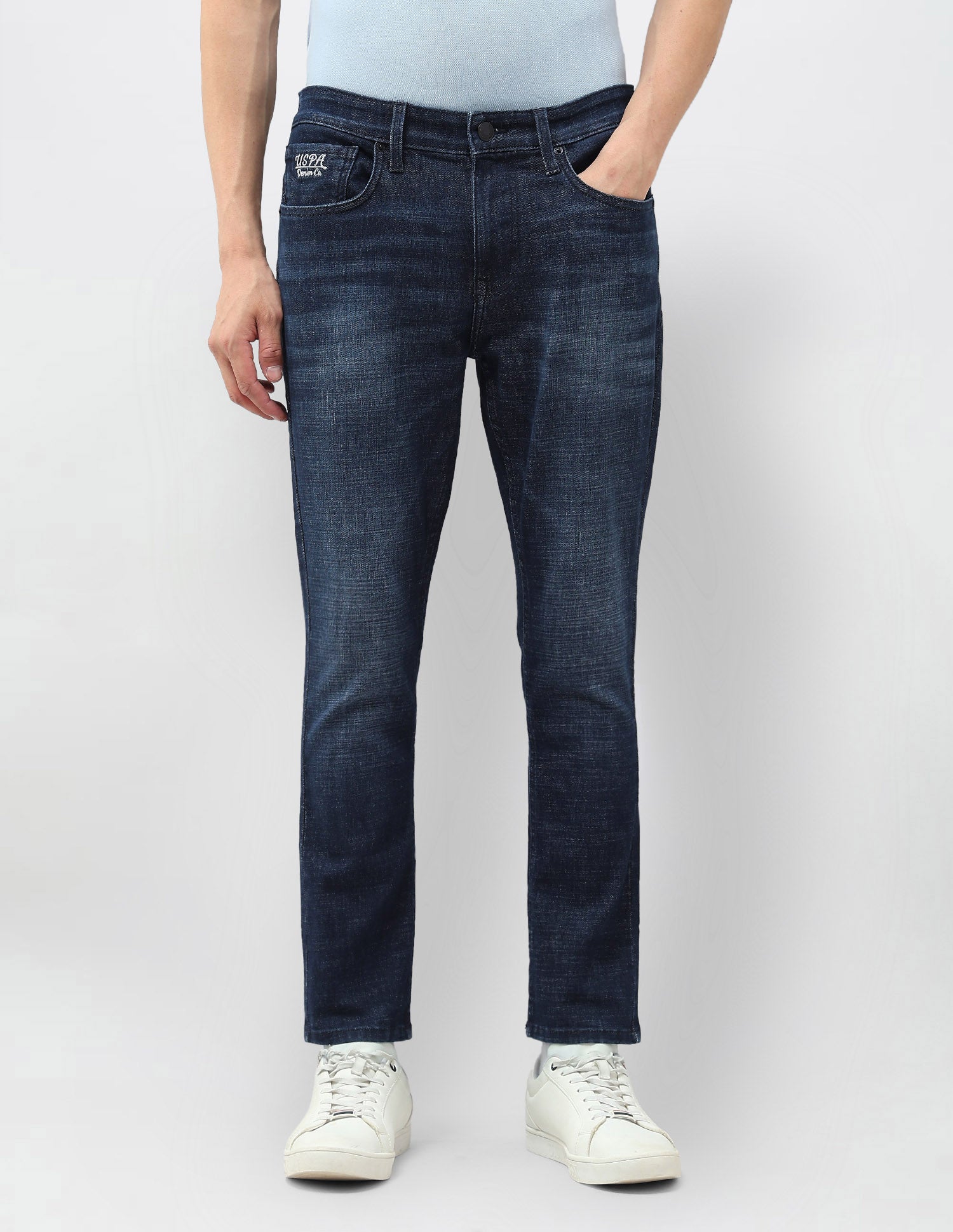Henry Tapered Fit Blue Jeans Dark Blue - U.S. Polo Assn. India | Large