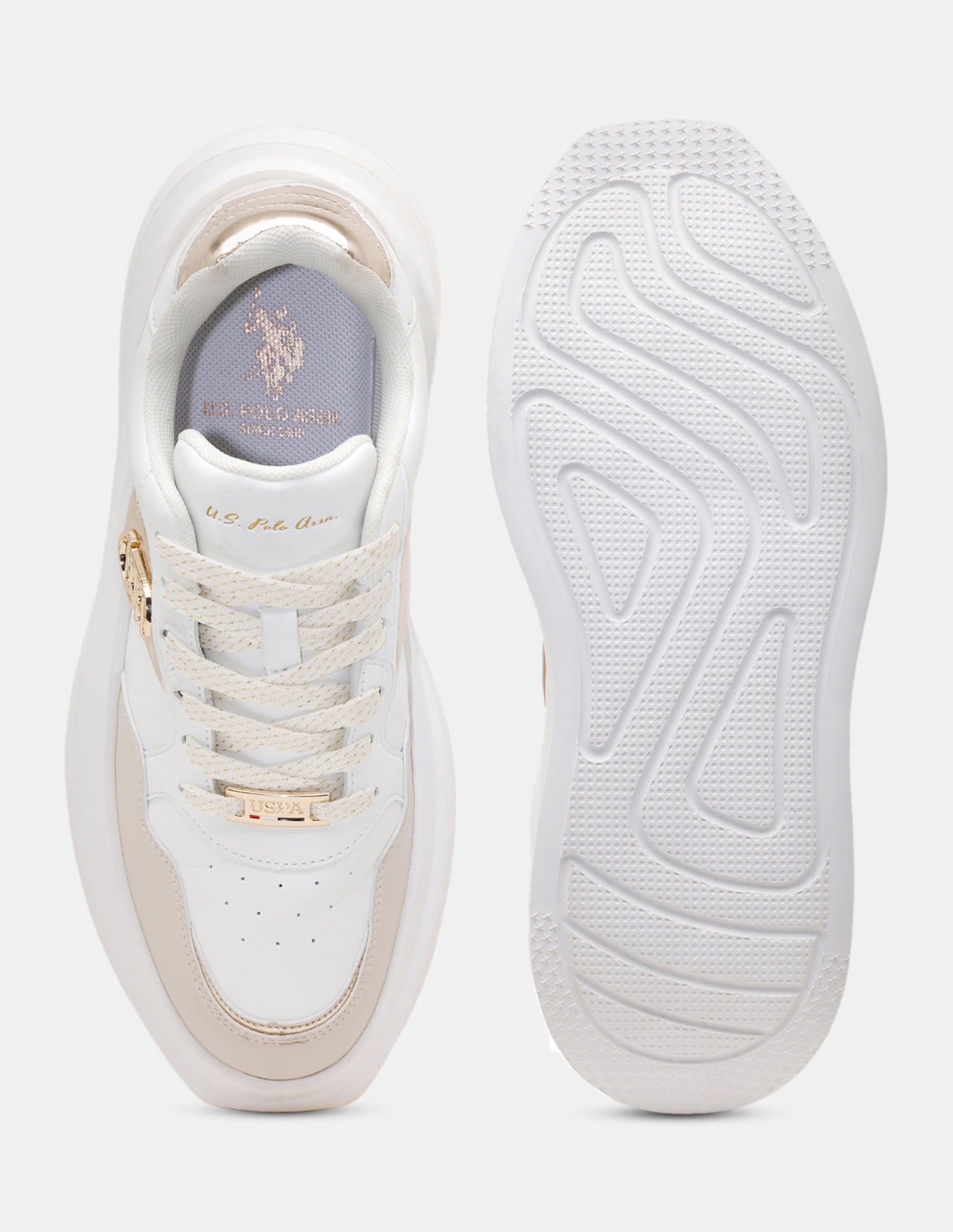 Winslet Beige Light Weight Sneaker Shoes Beige - U.S. Polo Assn. India | Large