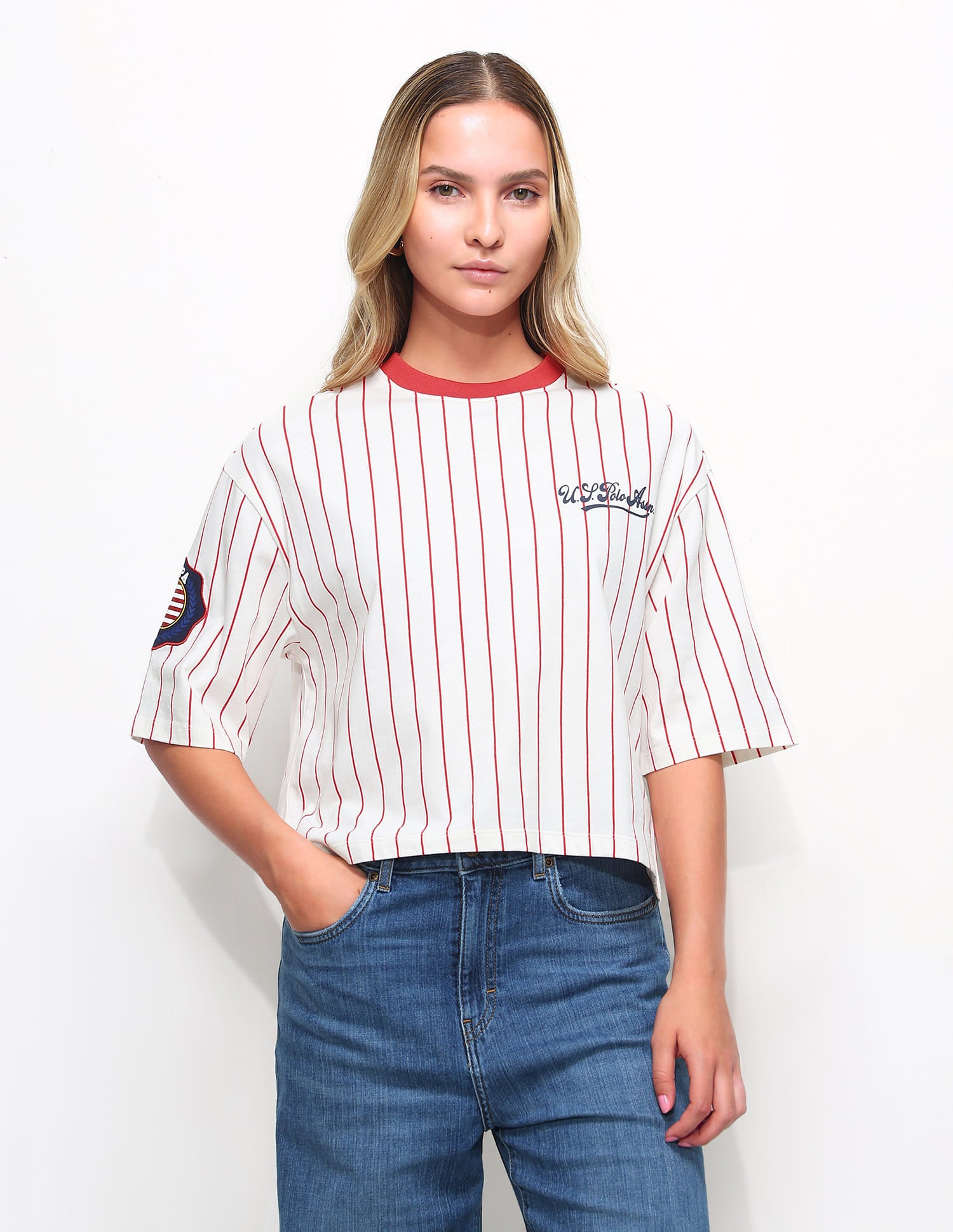 Relaxed Fit Brand Printed T-Shirt White - U.S. Polo Assn. India | Large