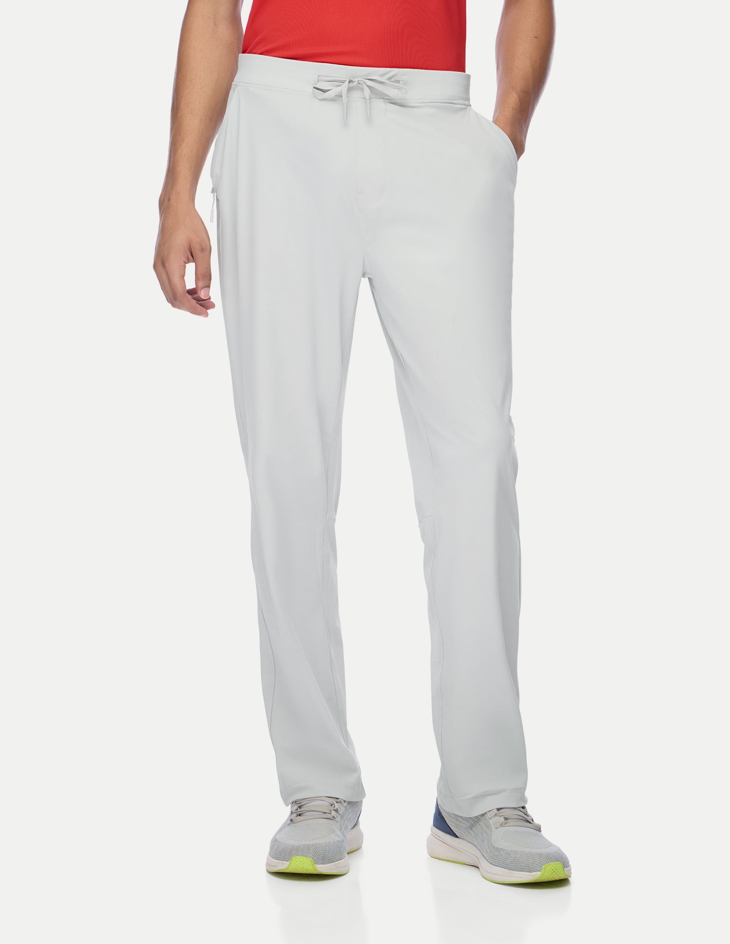Mid Rise Regular Fit Active Track Pants Light Grey - U.S. Polo Assn. India | Large