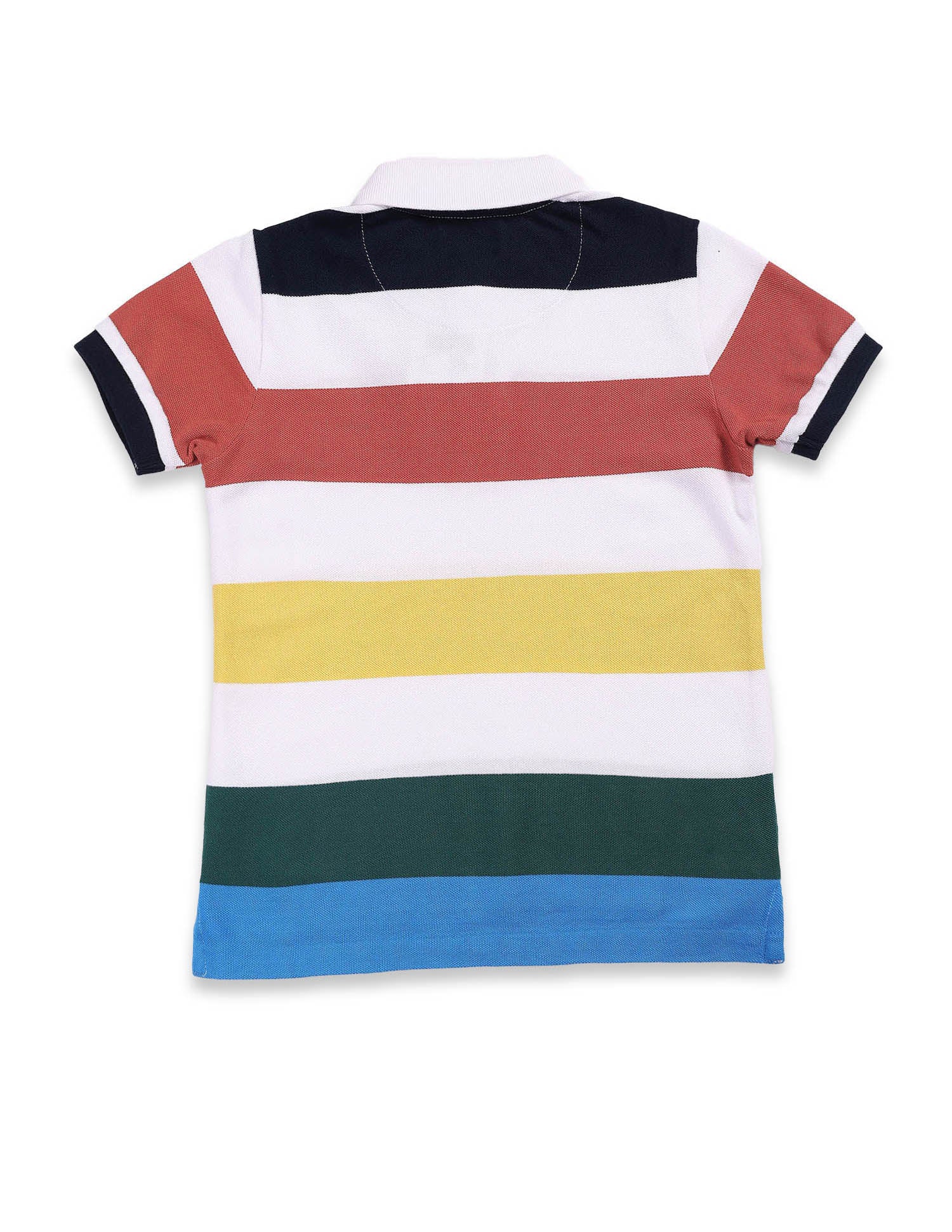 Boys Rugby Stripe Polo Shirt White - U.S. Polo Assn. India | Large