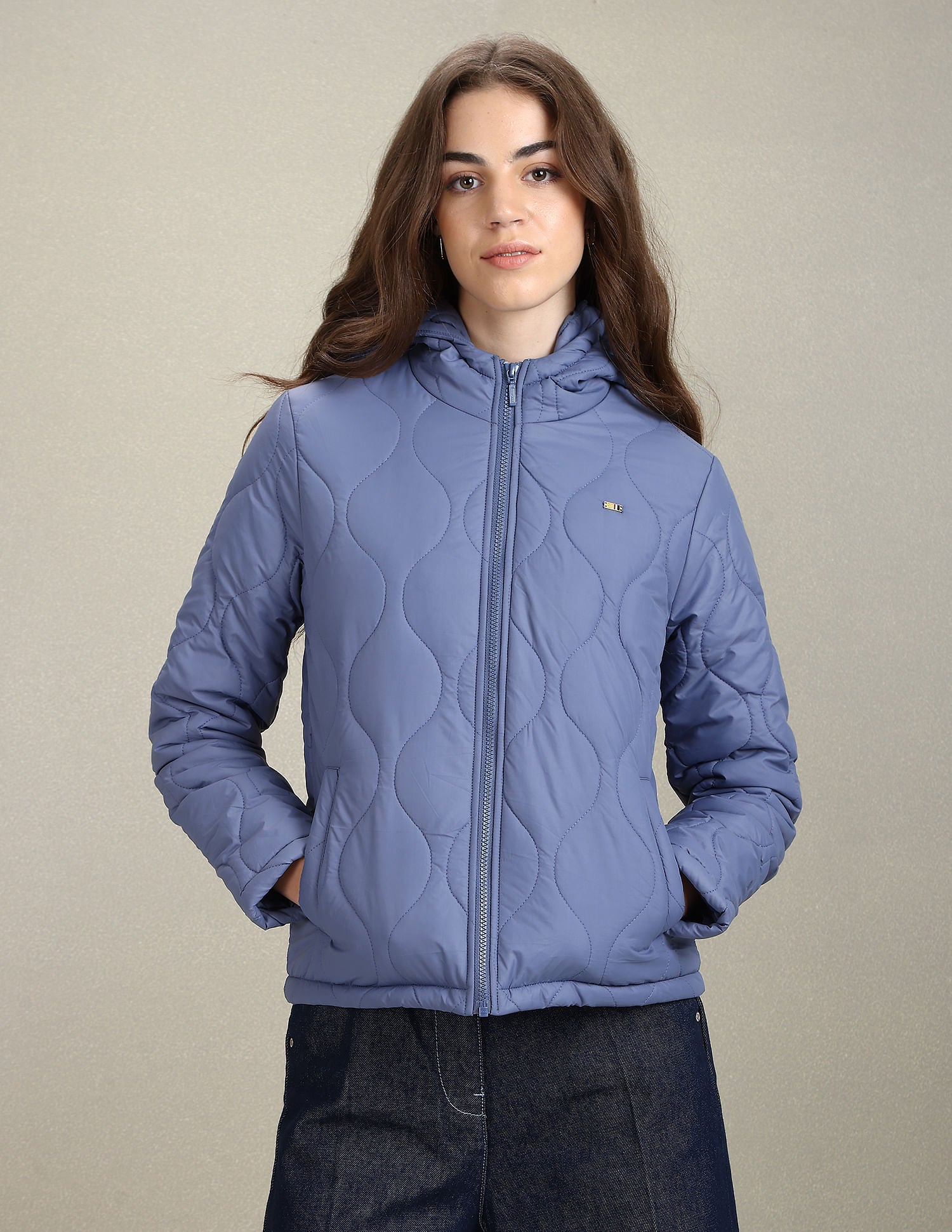 Hooded Puffer Jacket Blue - U.S. Polo Assn. India | Large