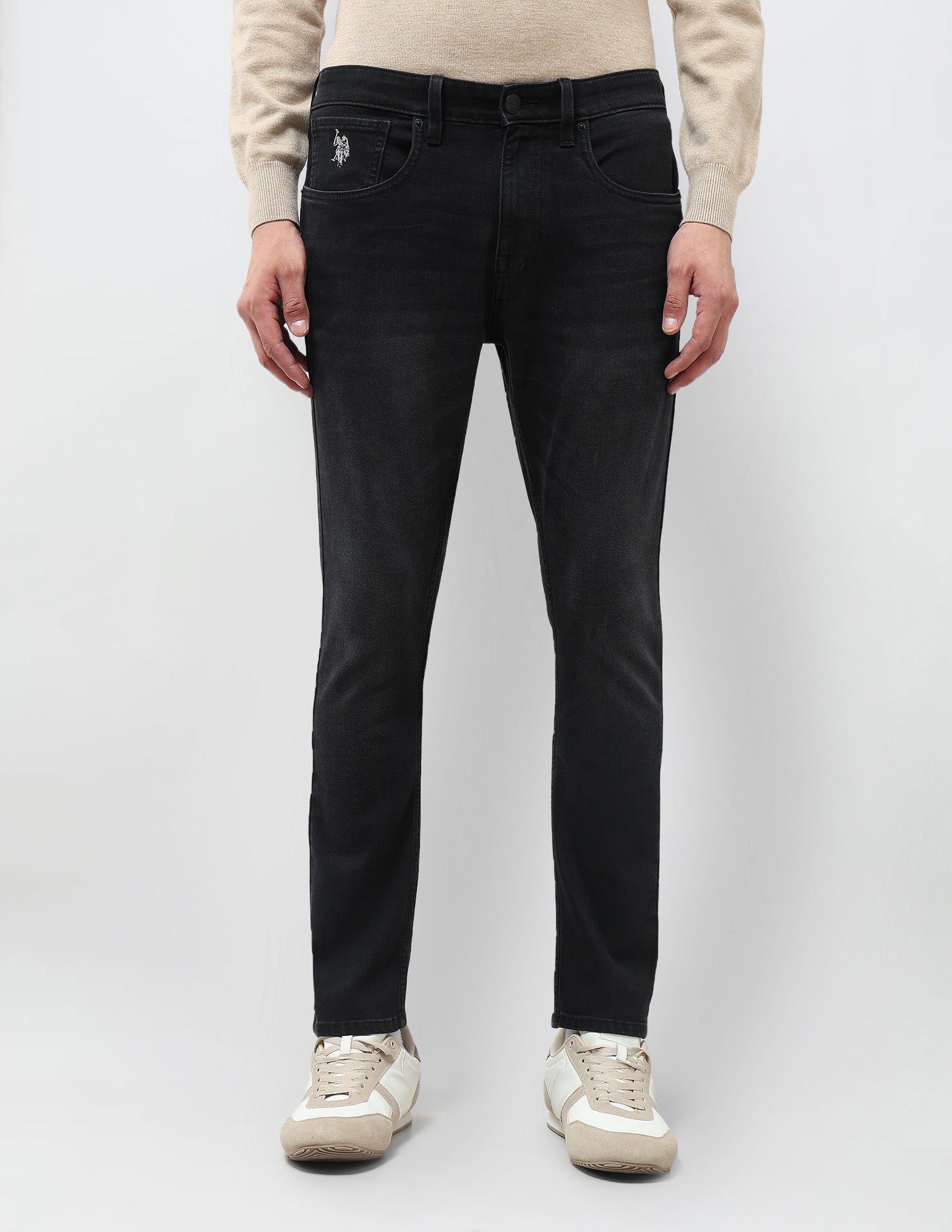 Henry Tapered Fit Whiskered Jeans Black - U.S. POLO ASSN. | Large