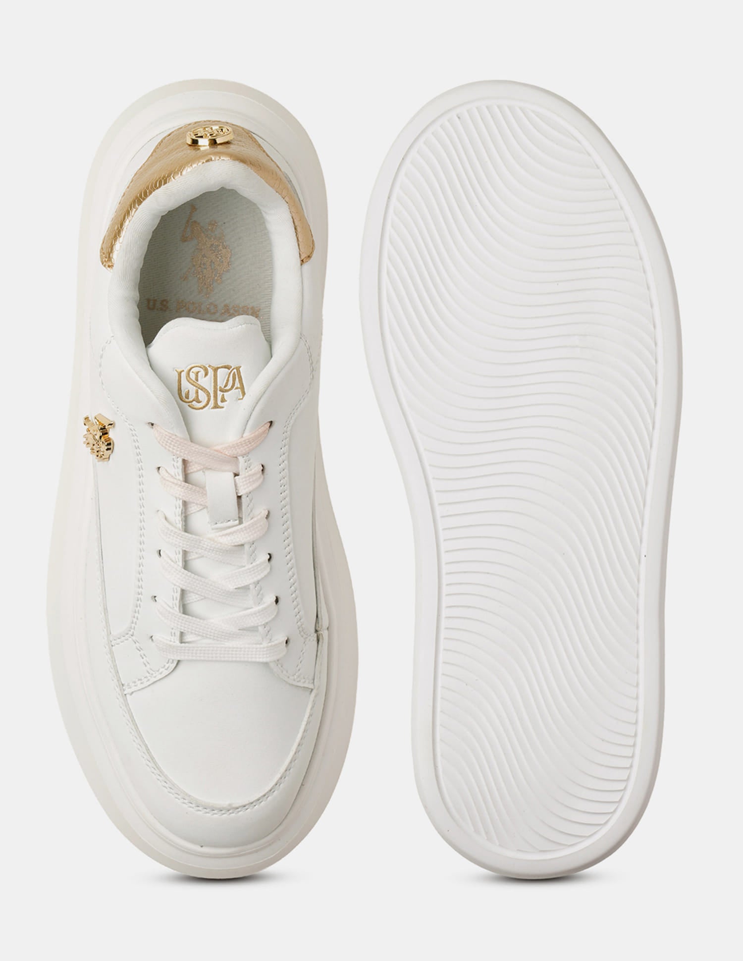 Eleanor 3.0 Off White Light Weight Sneaker Shoes Off White - U.S. Polo Assn. India | Large