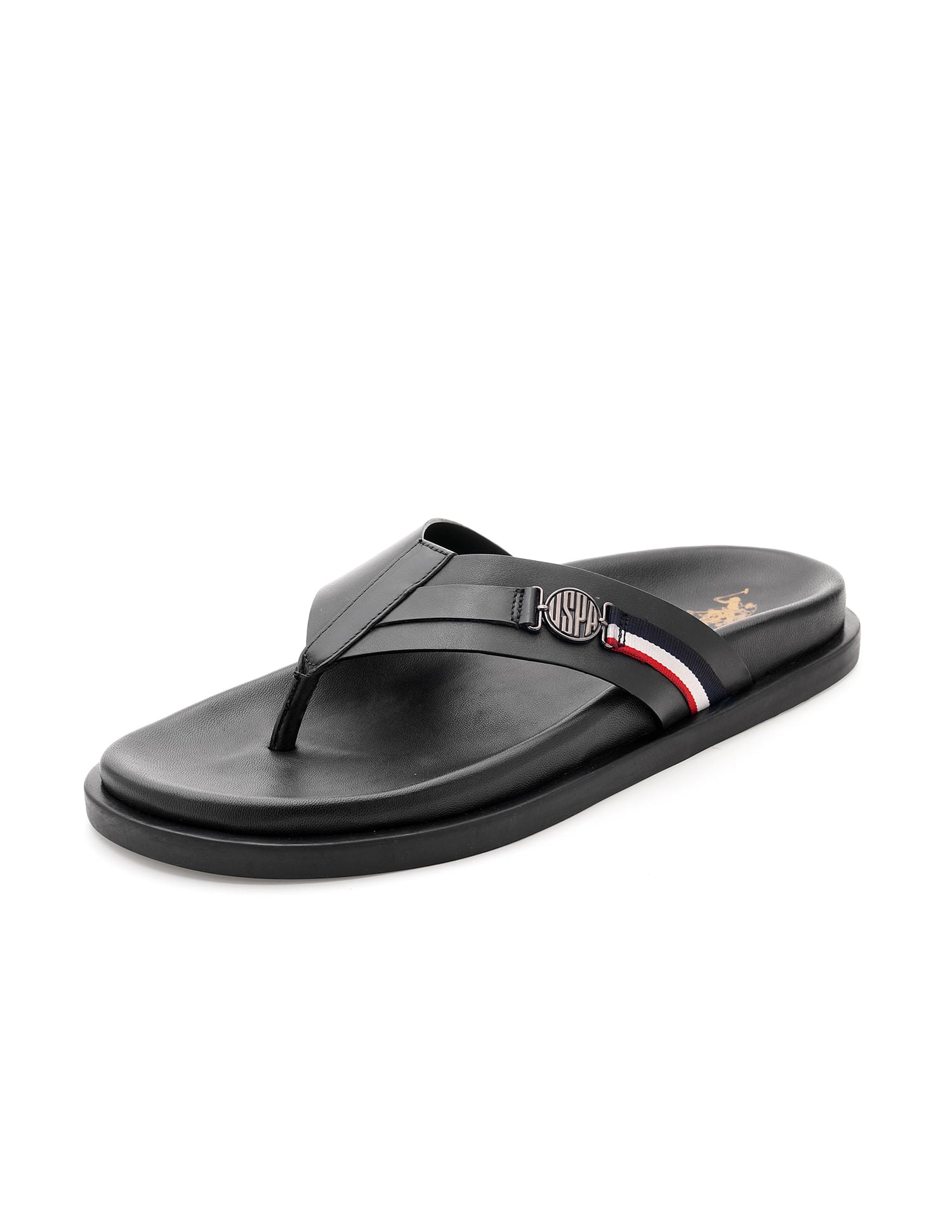 T-Strap Jim Sandals Black - U.S. Polo Assn. India | Large