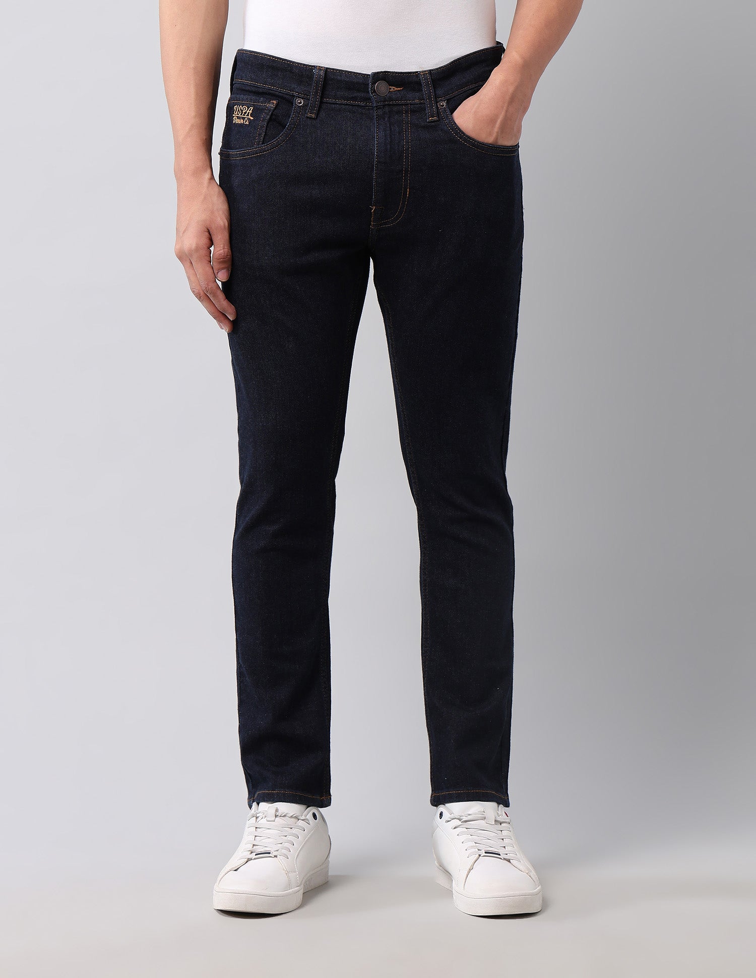 Henry Tapered Fit Blue Jeans Dark Blue - U.S. POLO ASSN. | Large