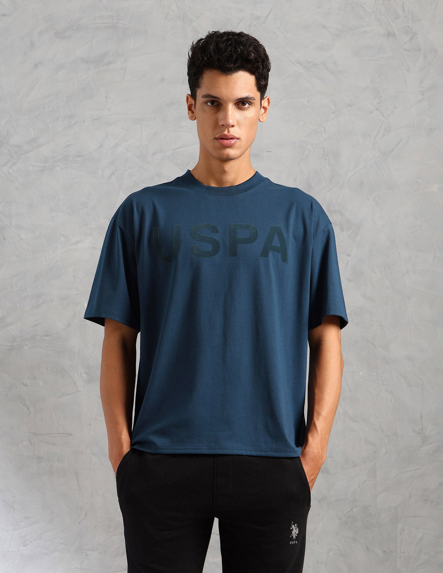 Oversized Fit OEE09 Lounge T-Shirt - Pack Of 1 Deep Lead - U.S. POLO ASSN. | Large