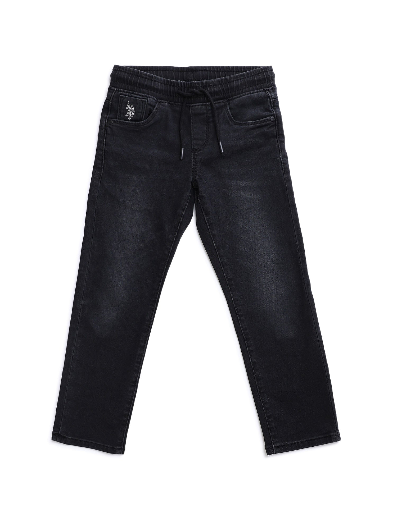 Regular fit Solid Jeans Black - U.S. POLO ASSN. | Large