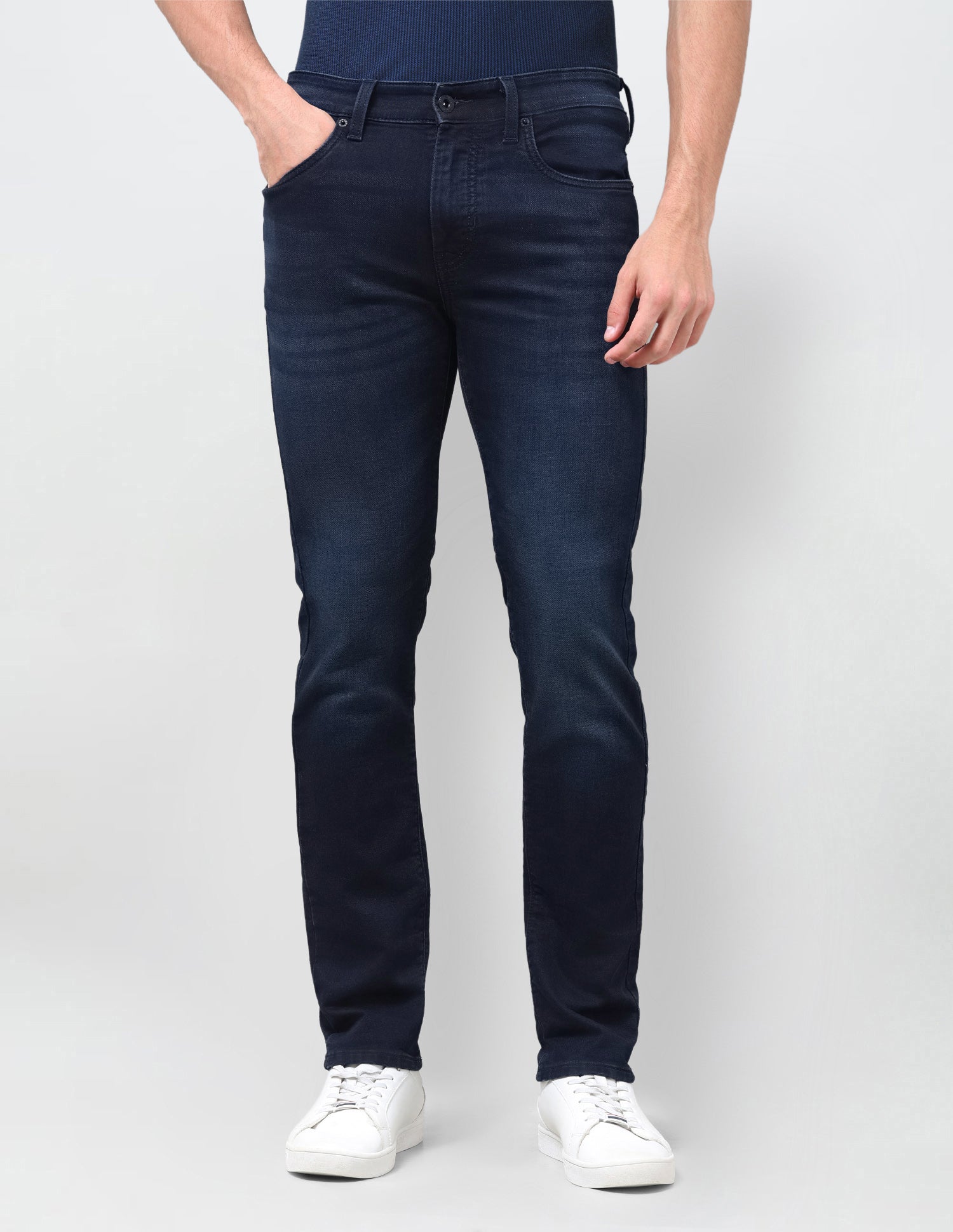 Regallo Skinny Fit Blue Jeans Dark Blue - U.S. Polo Assn. India | Large