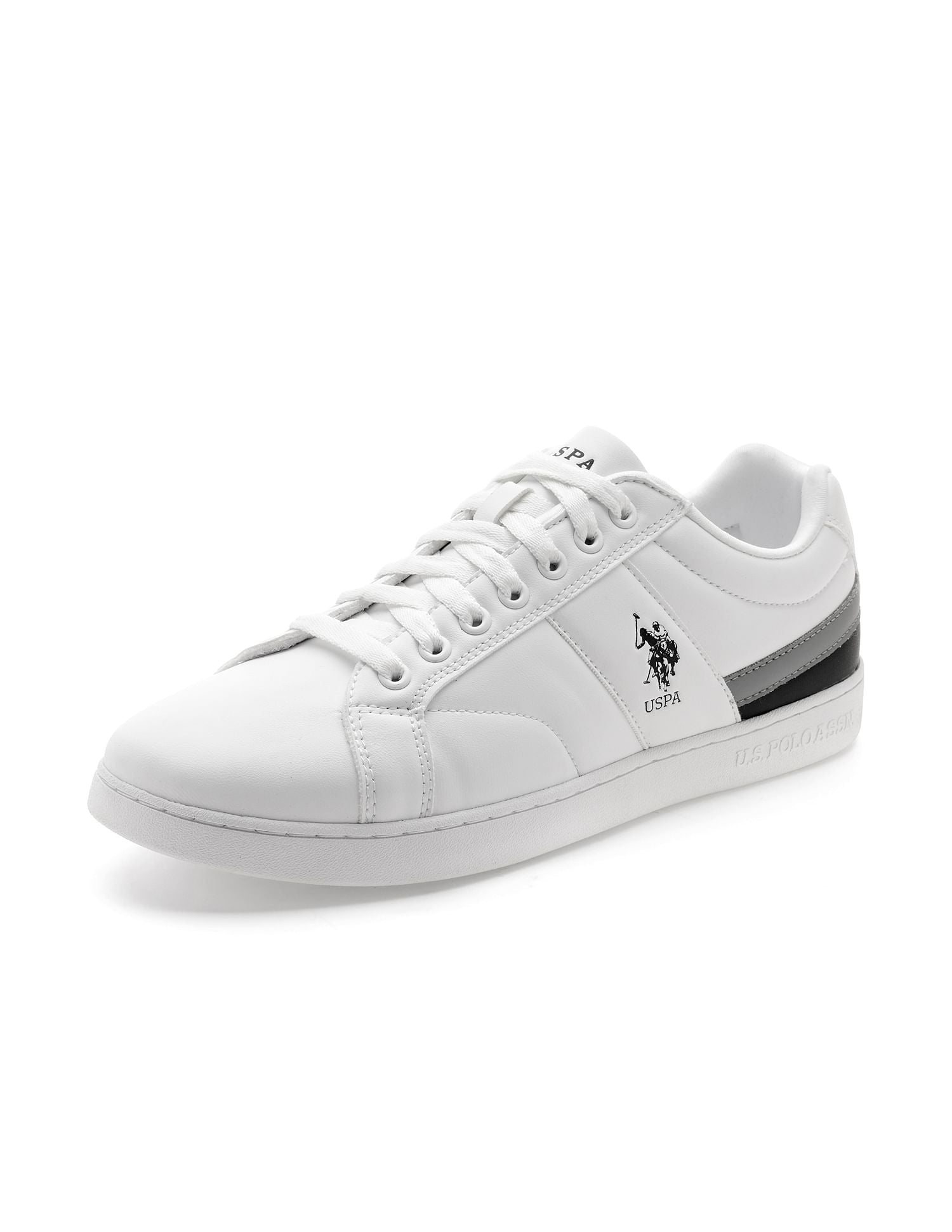 Vince Solid Casual Sneakers White - U.S. POLO ASSN. | Large
