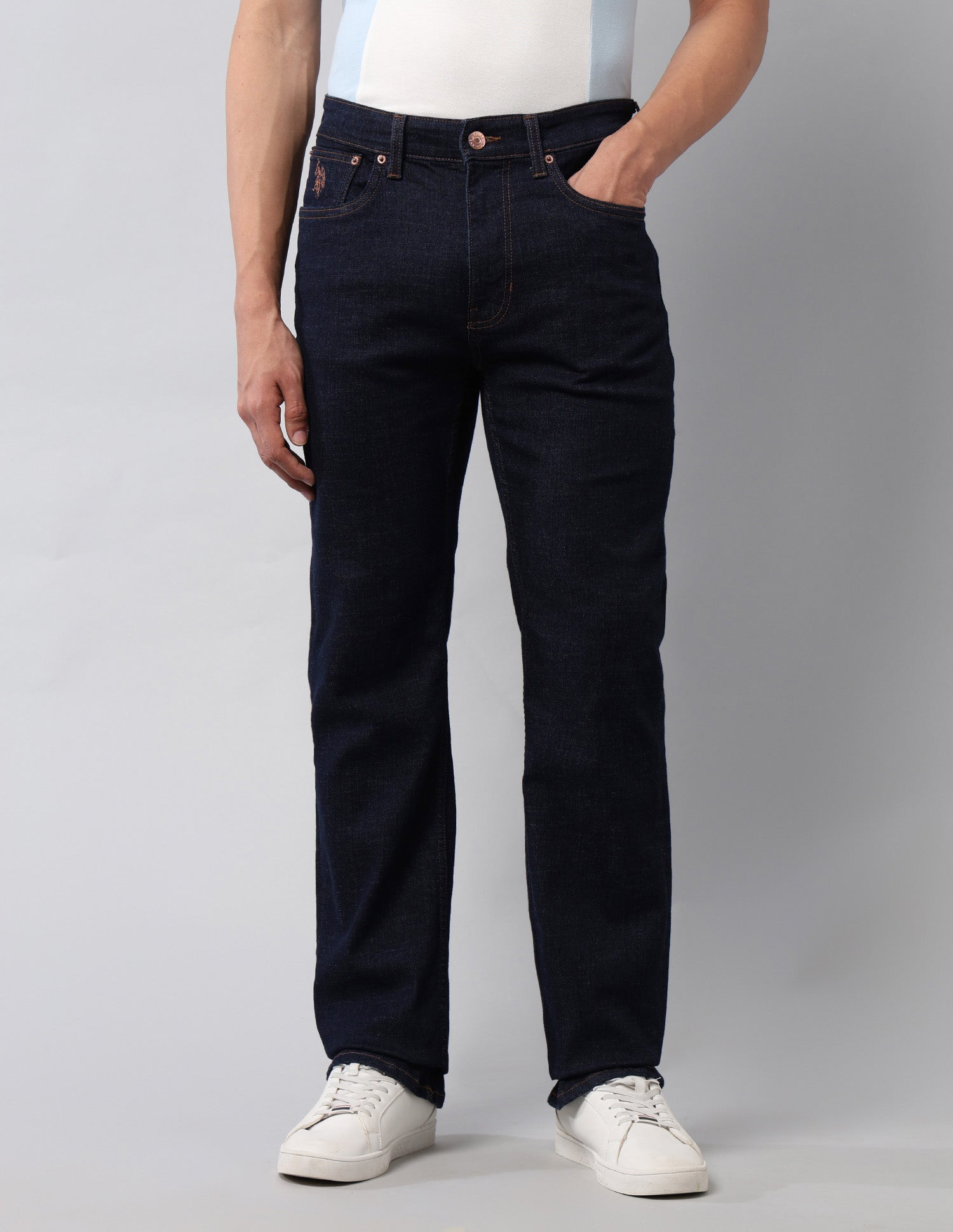 Connor Bootcut Blue Jeans Rinse Wash - U.S. Polo Assn. India | Large