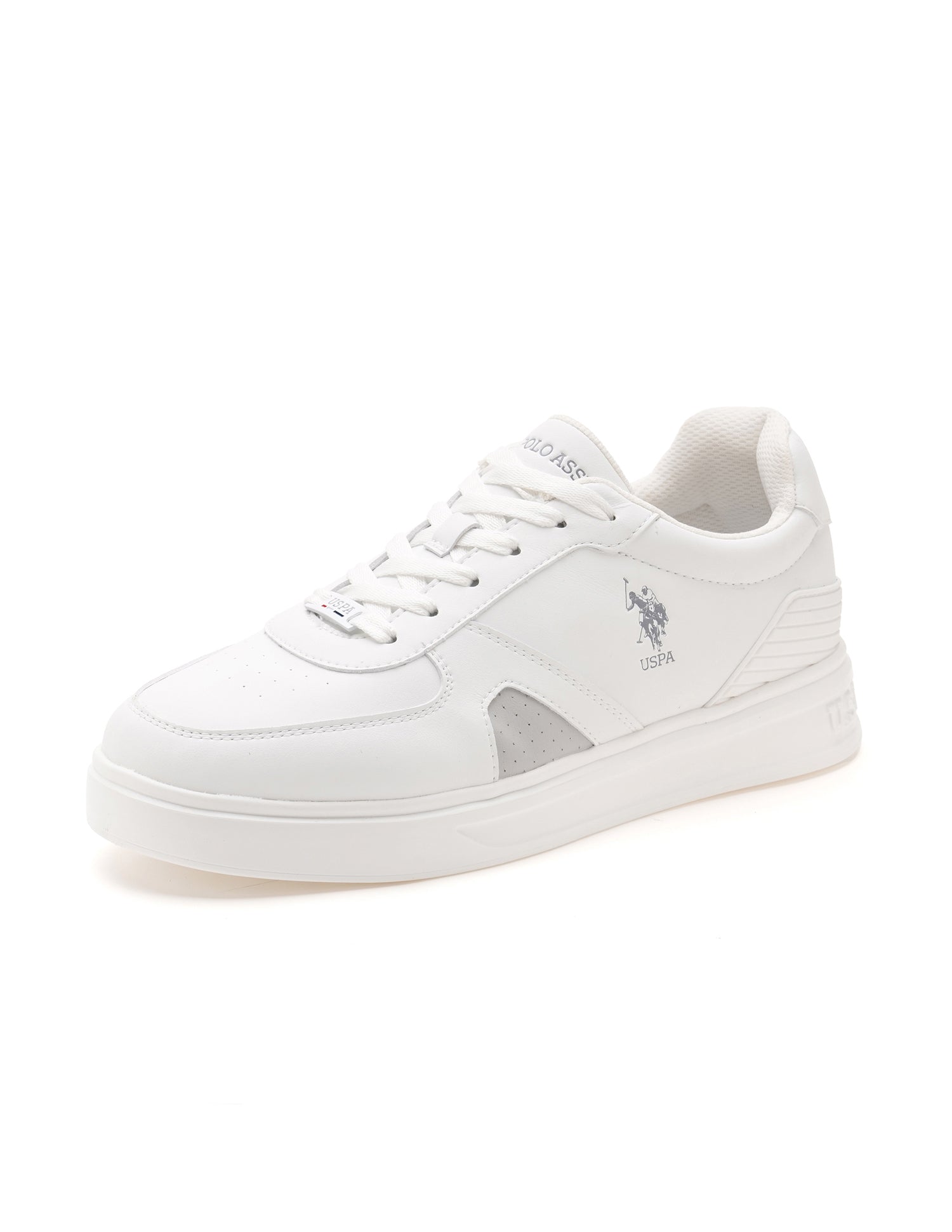 Men Nebo Colourblocked Sneakers White - U.S. Polo Assn. India | Large