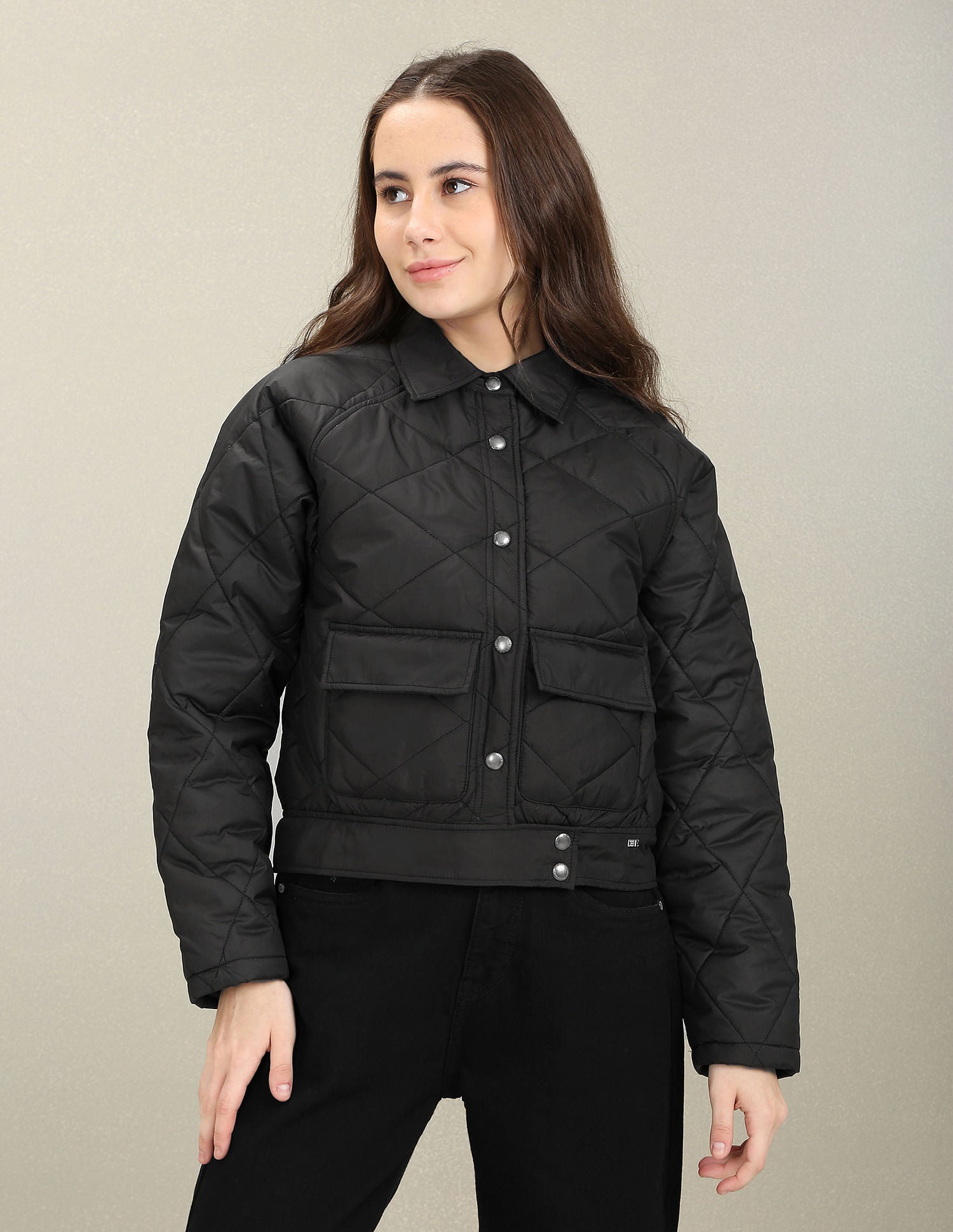 Women's Winter Puffer Jacket Oversized Zip-Up Quilted Puffy Bubble Short  Down Coat - Walmart.com
