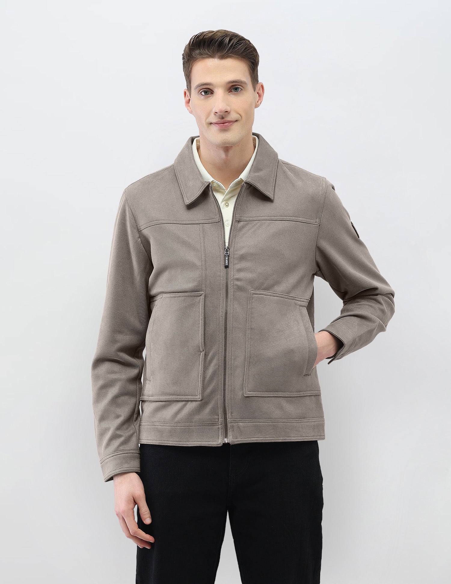 Legend Of Horseshoe Regular Fit Jacket Grey - U.S. Polo Assn. India | Large