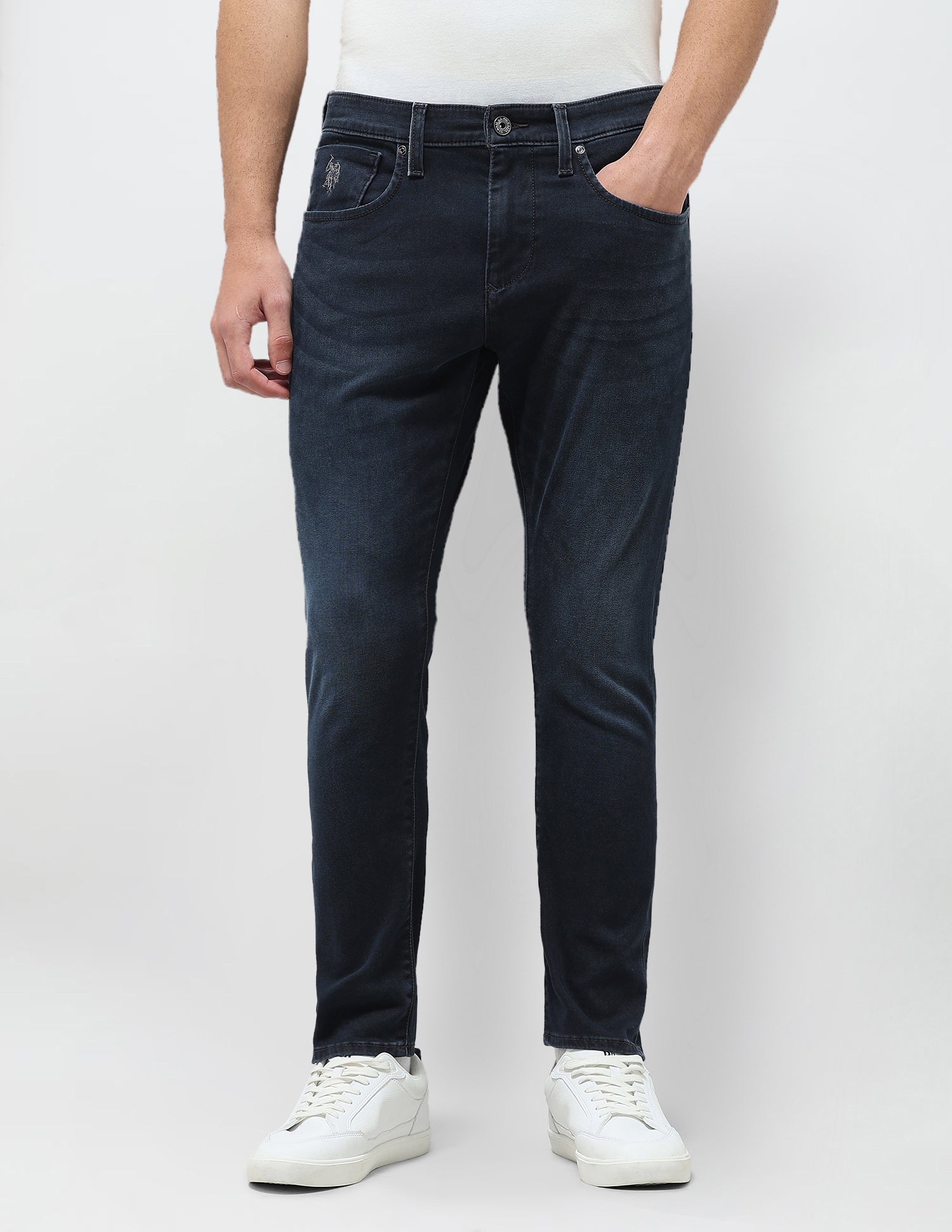 Henry Tapered Fit Blue Jeans Dark Blue - U.S. Polo Assn. India | Large