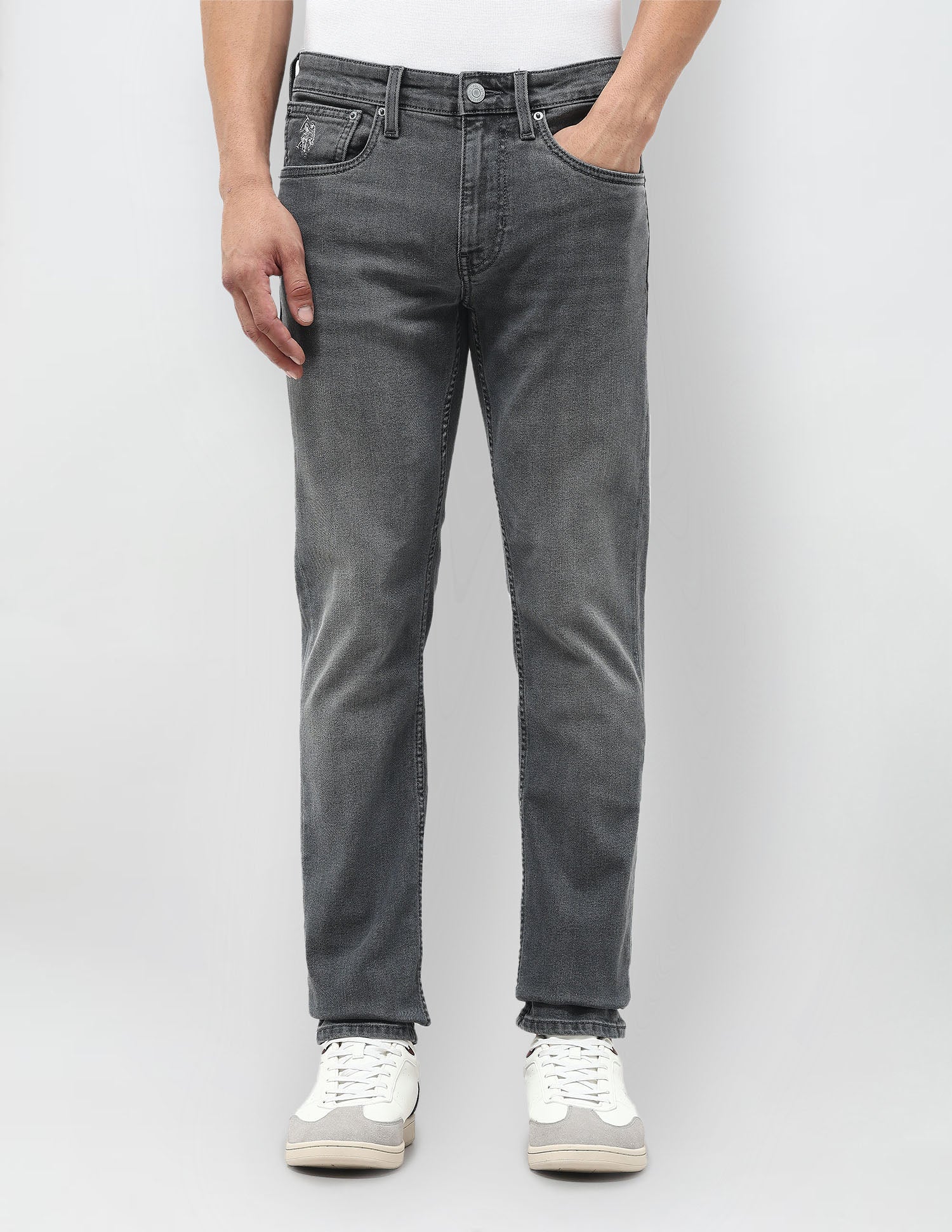 Regallo Skinny Fit Black Jeans Black - U.S. POLO ASSN. | Large