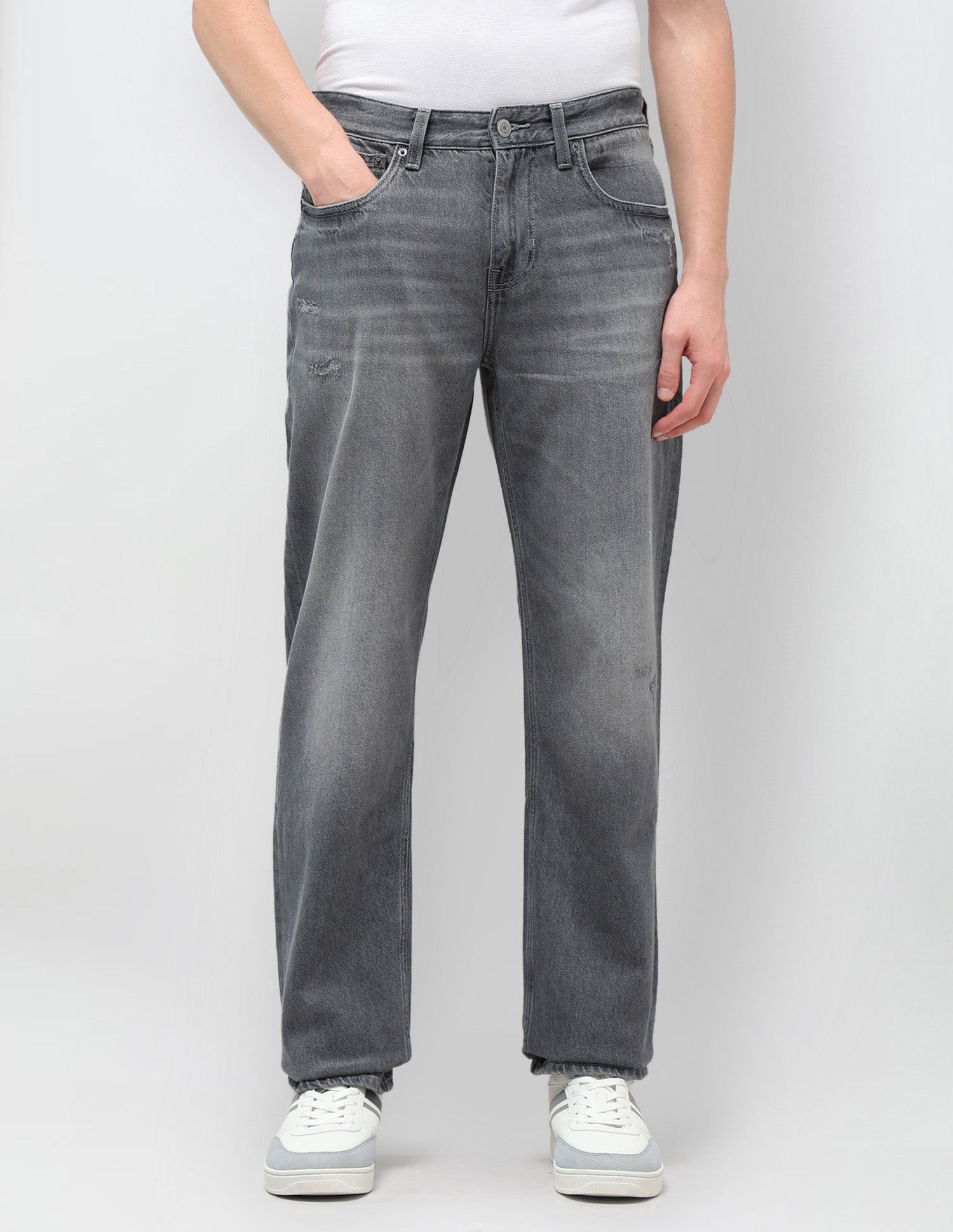 Shawn Relaxed Fit Grey Jeans Light Grey - U.S. POLO ASSN. | Large