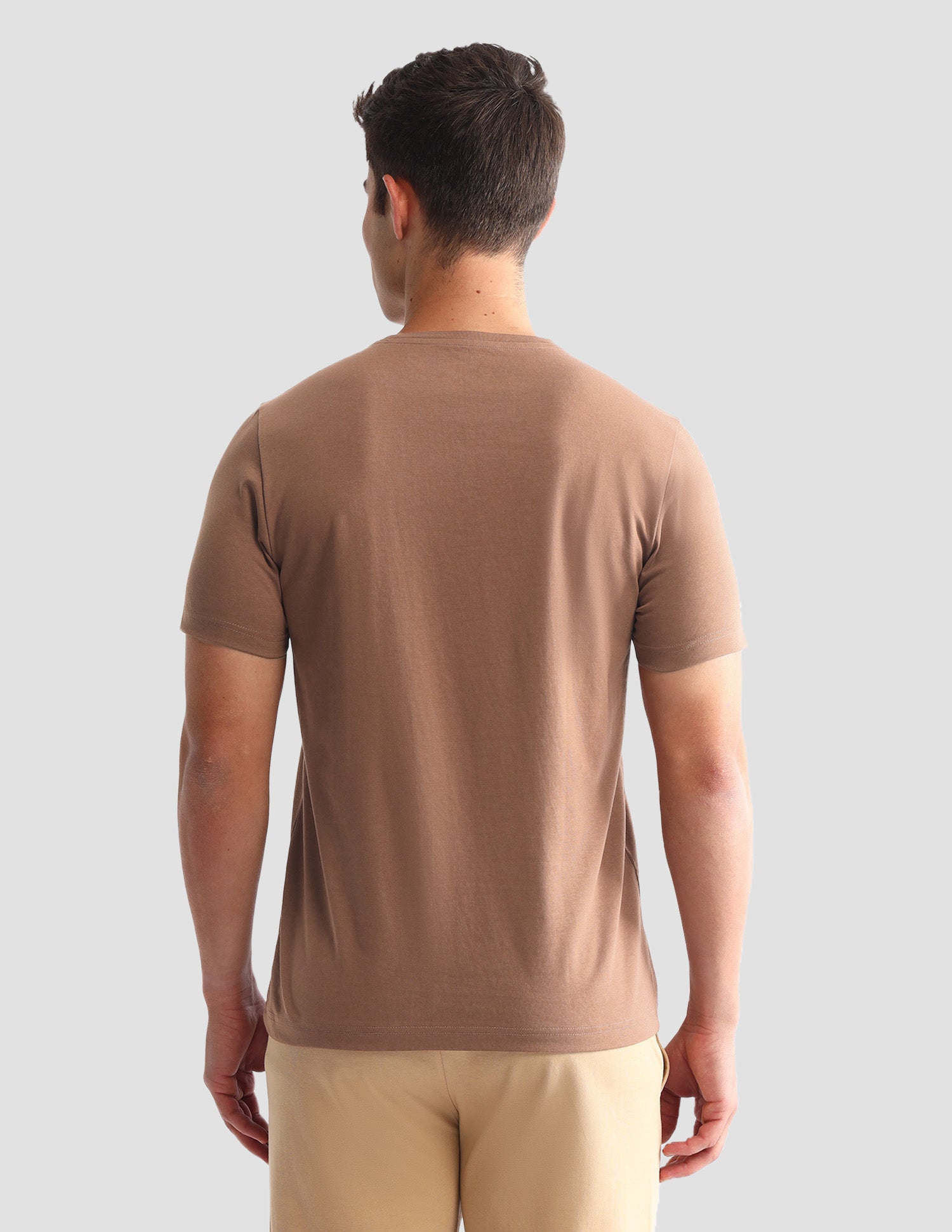 Round Neck Solid Loungewear T-Shirt Dill - U.S. POLO ASSN. | Large