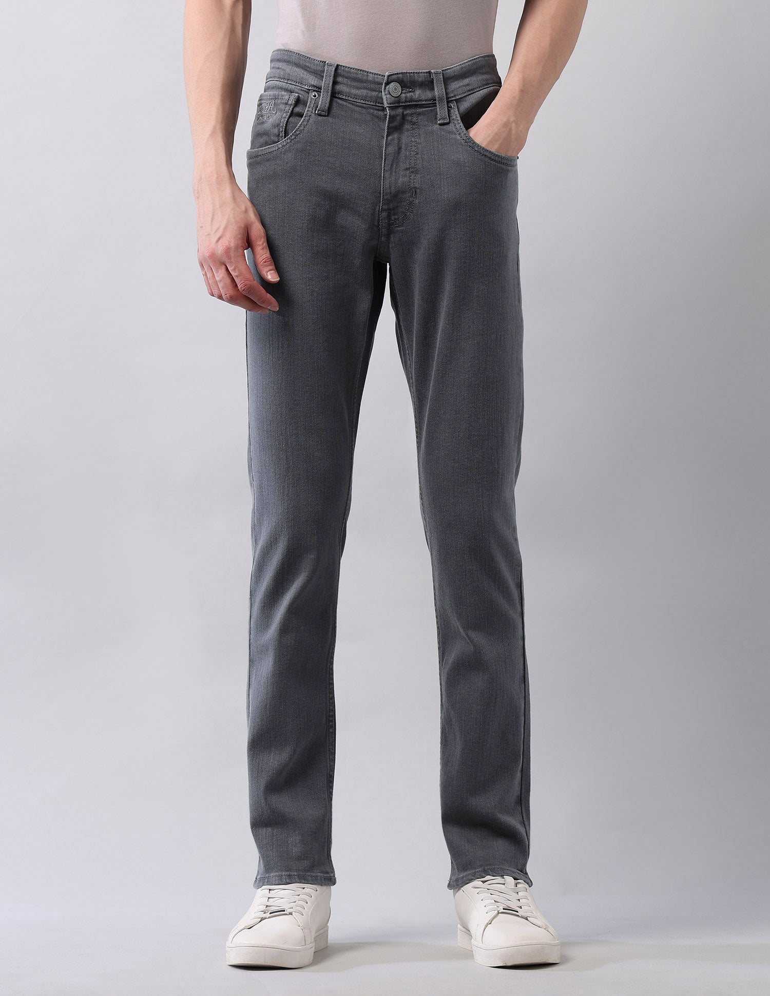 Brandon Slim Tapered Fit Grey Jeans Grey - U.S. POLO ASSN. | Large