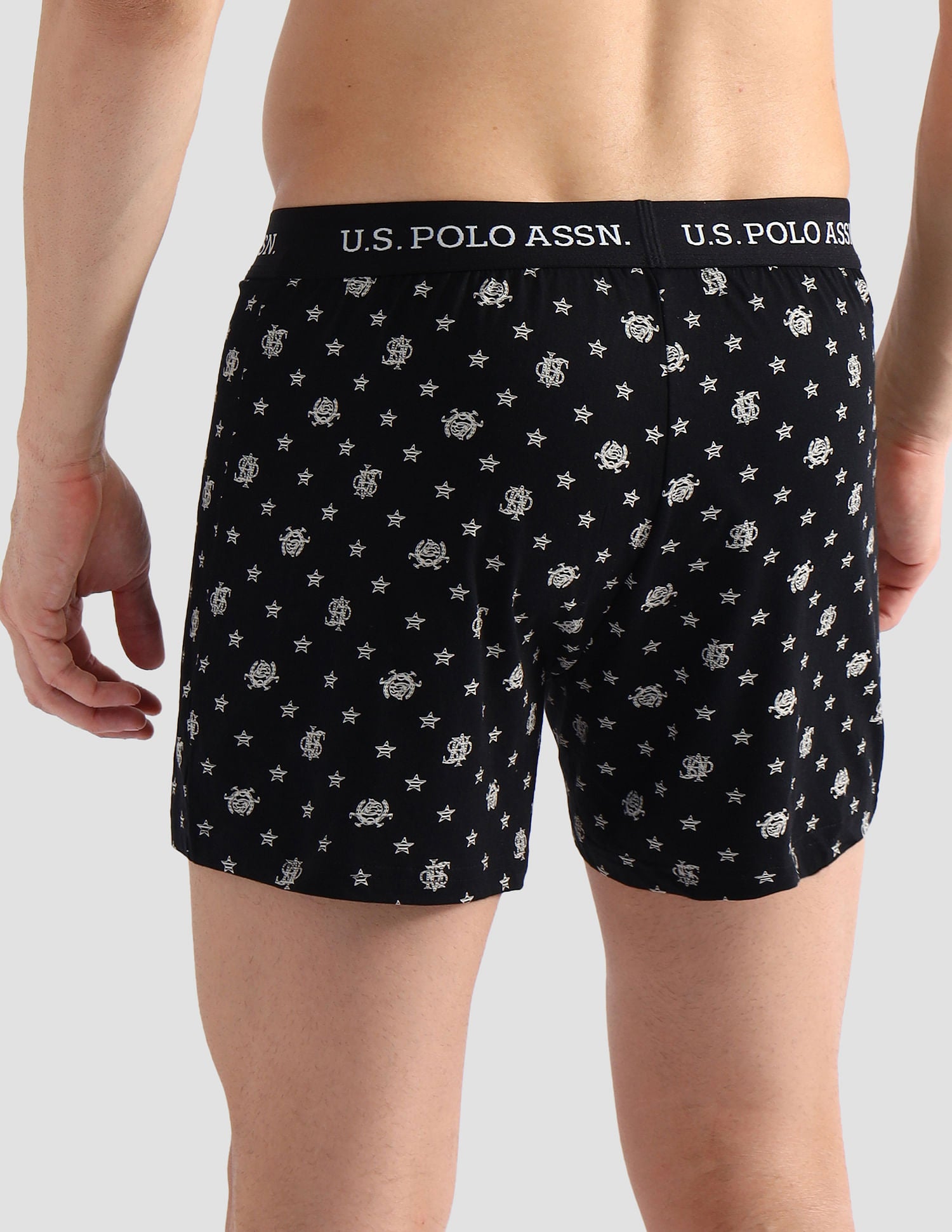 Comfort Regular Fit Solid OEX09 Boxers - Pack of 2 Black and Navy - U.S. POLO ASSN. | Large