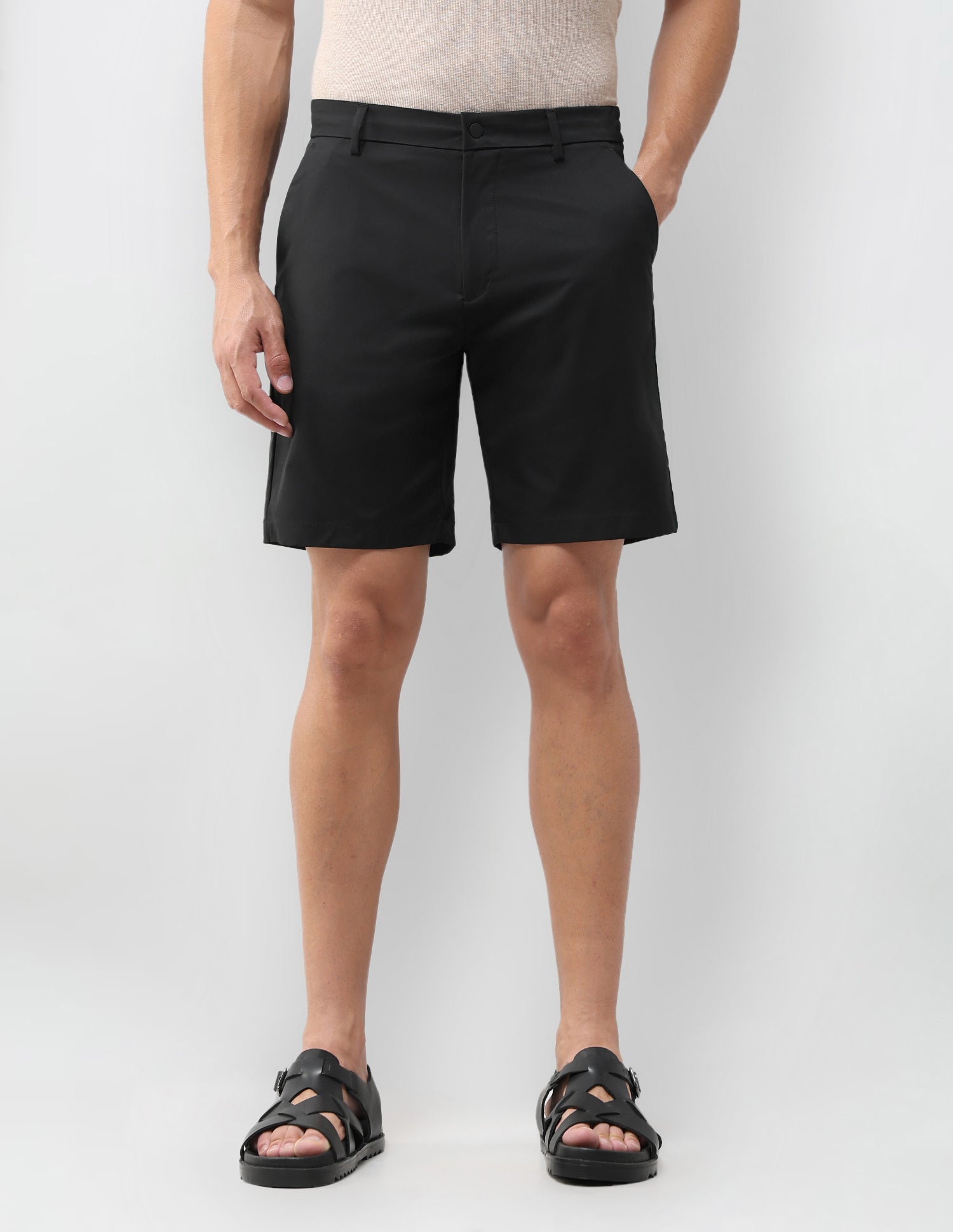 Mid Rise Slim Fit Shorts Black - U.S. Polo Assn. India | Large