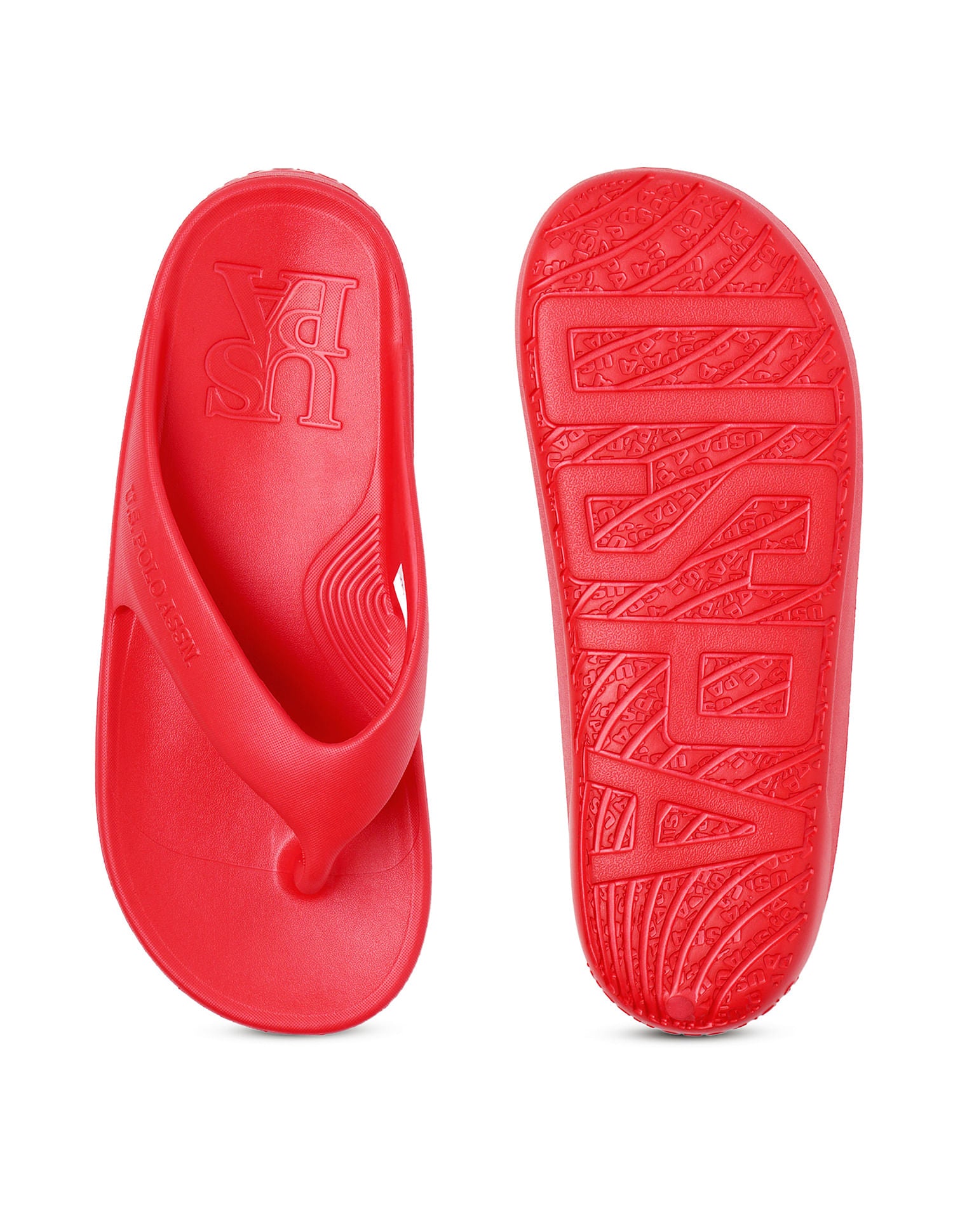 Men Axel Dk. Red Foam Walk Flip Flop Red - U.S. Polo Assn. India | Large