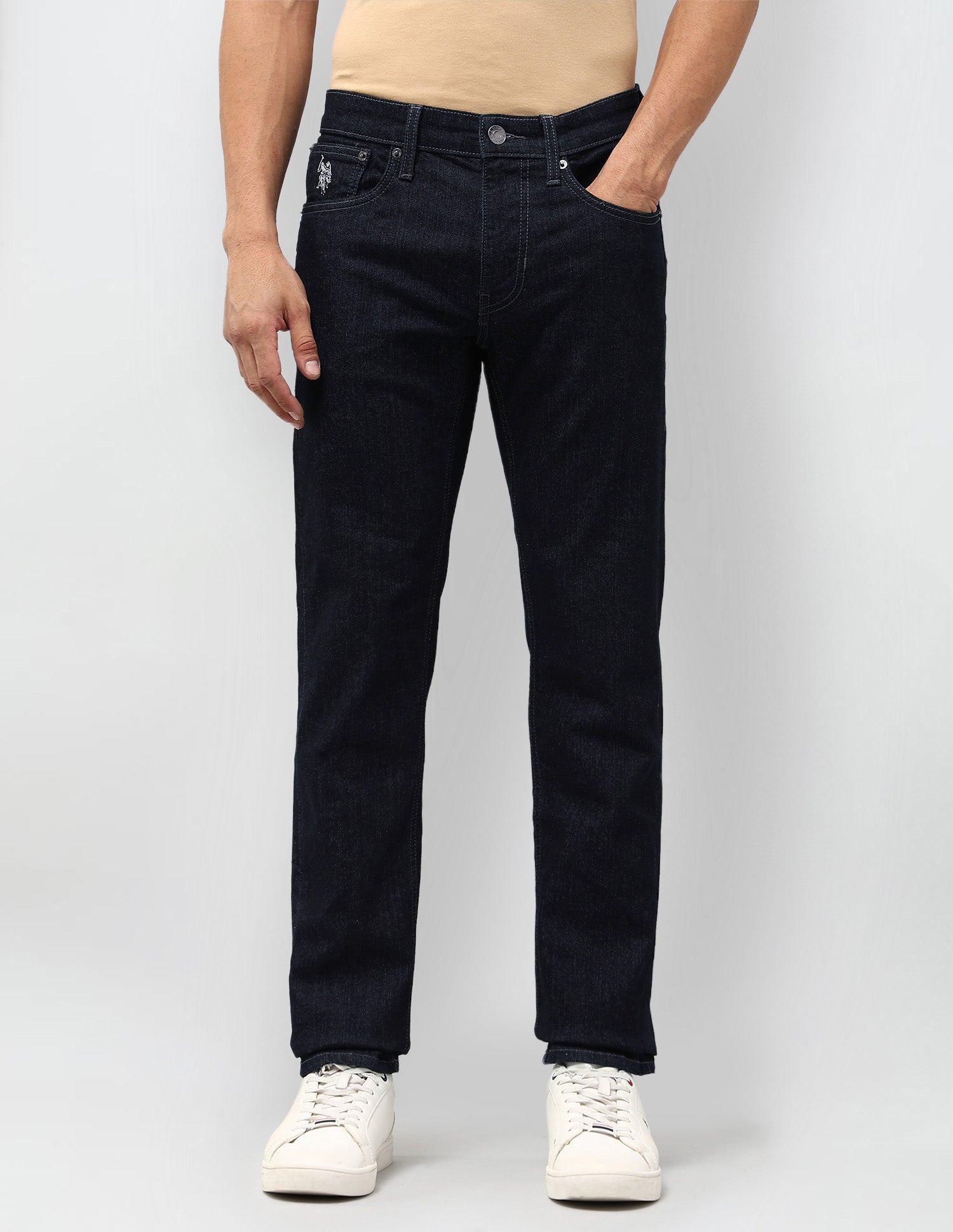 Regallo Skinny Fit Blue Jeans Dark Wash - U.S. POLO ASSN. | Large