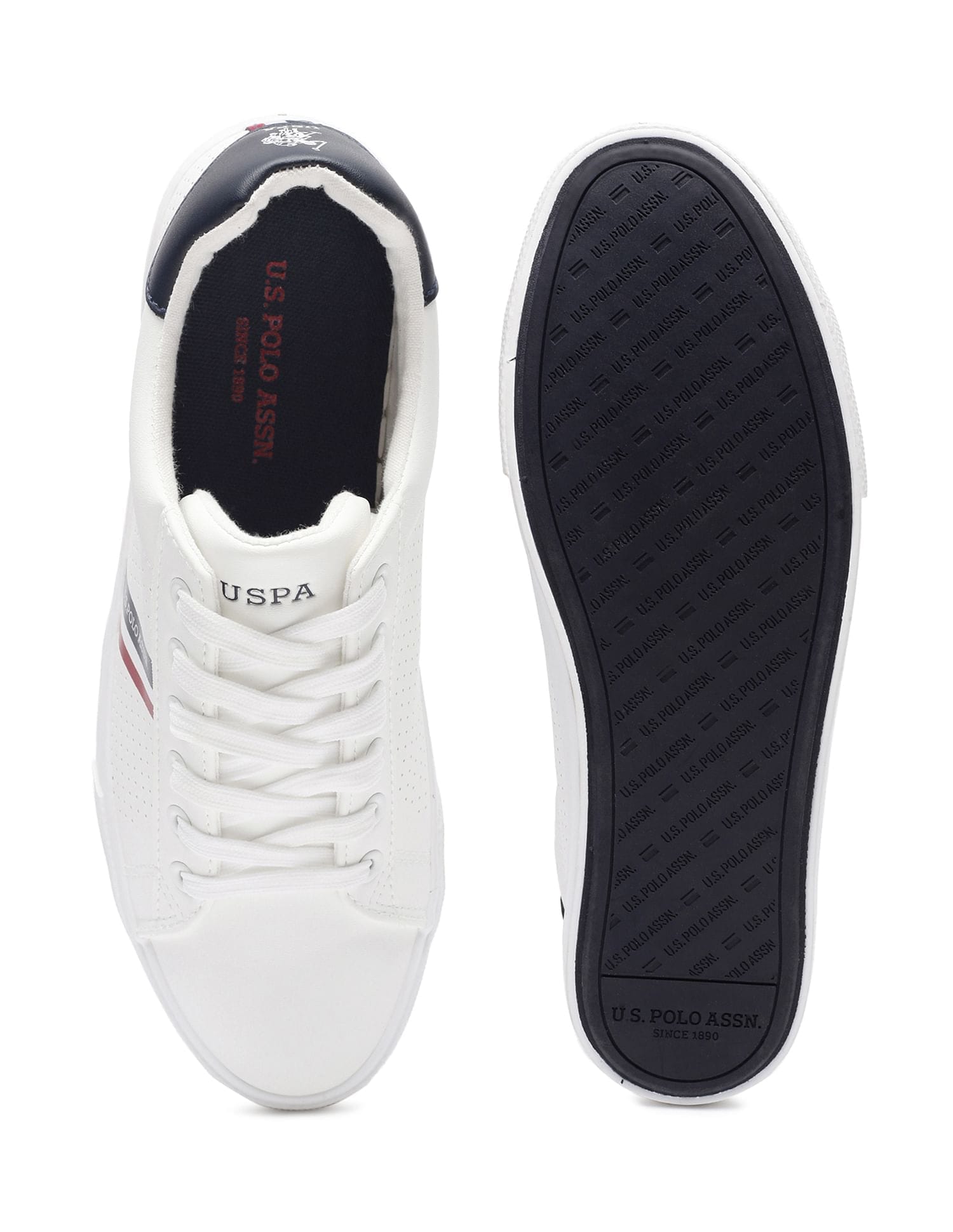 Men Capron 5.0 Solid Sneakers White - U.S. Polo Assn. India | Large