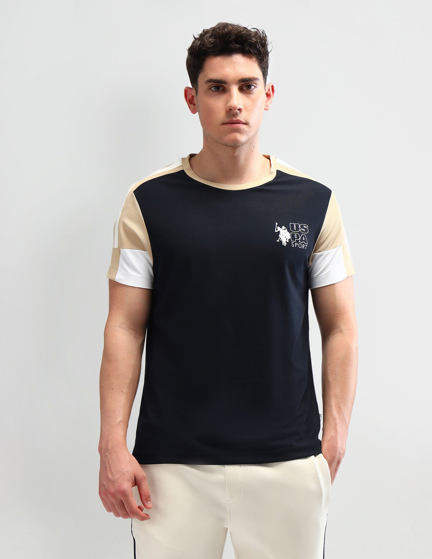 Slim Fit Brand Printed T-Shirt Navy - U.S. POLO ASSN. | Large