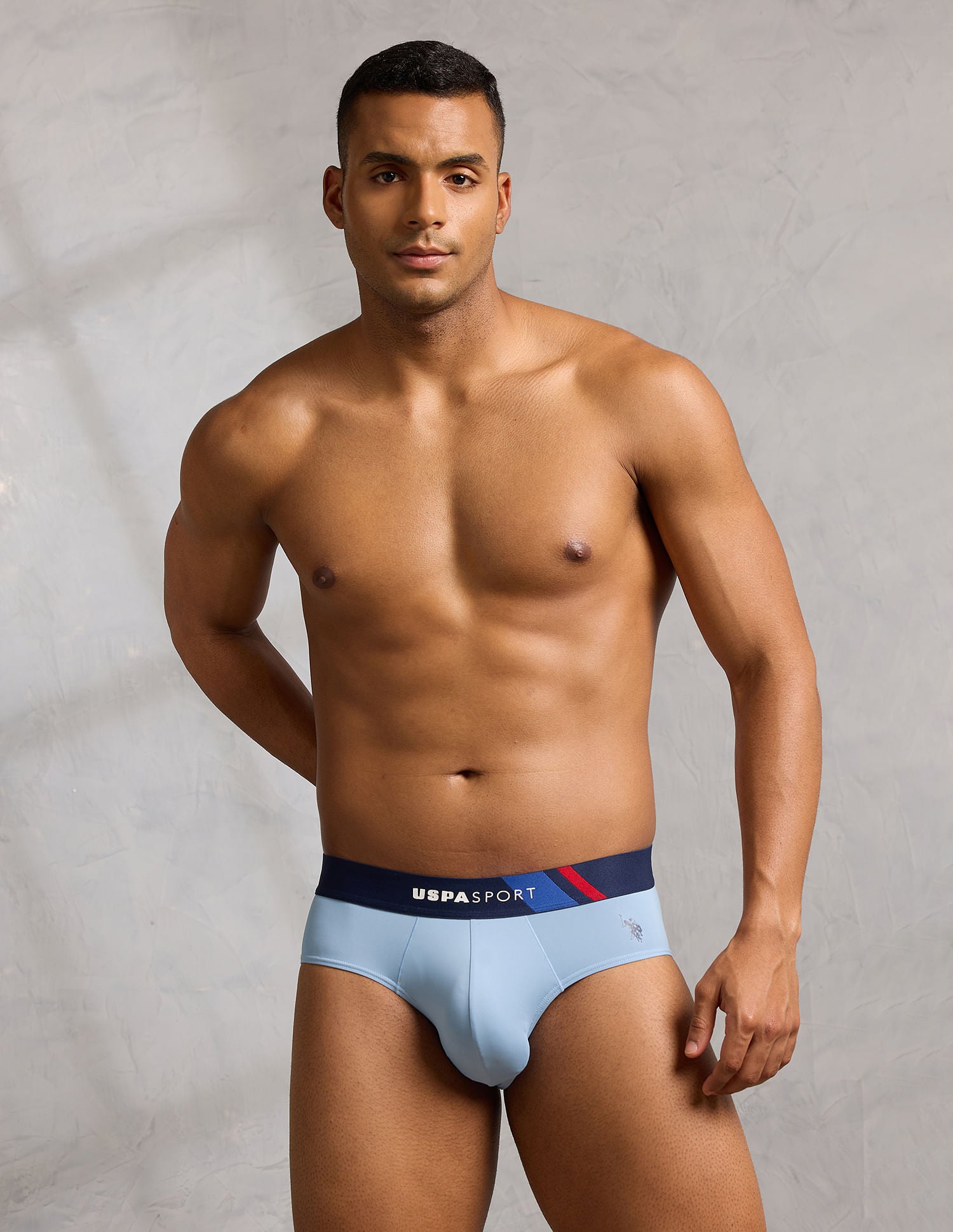 Micro Fibre Sports High Stretch Brief Clear Sky - U.S. POLO ASSN. | Large