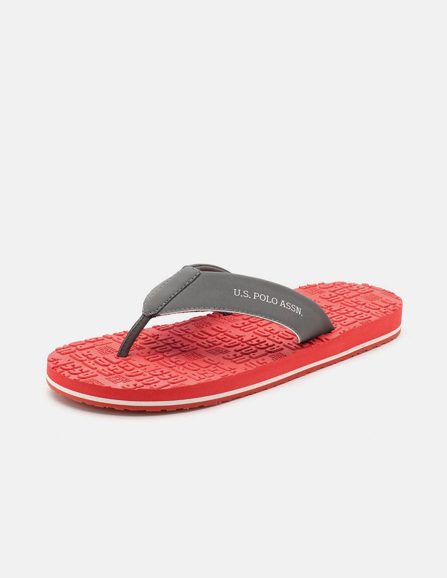 Men Rodri Brand Printed Flip Flops Orange - U.S. POLO ASSN. | Large