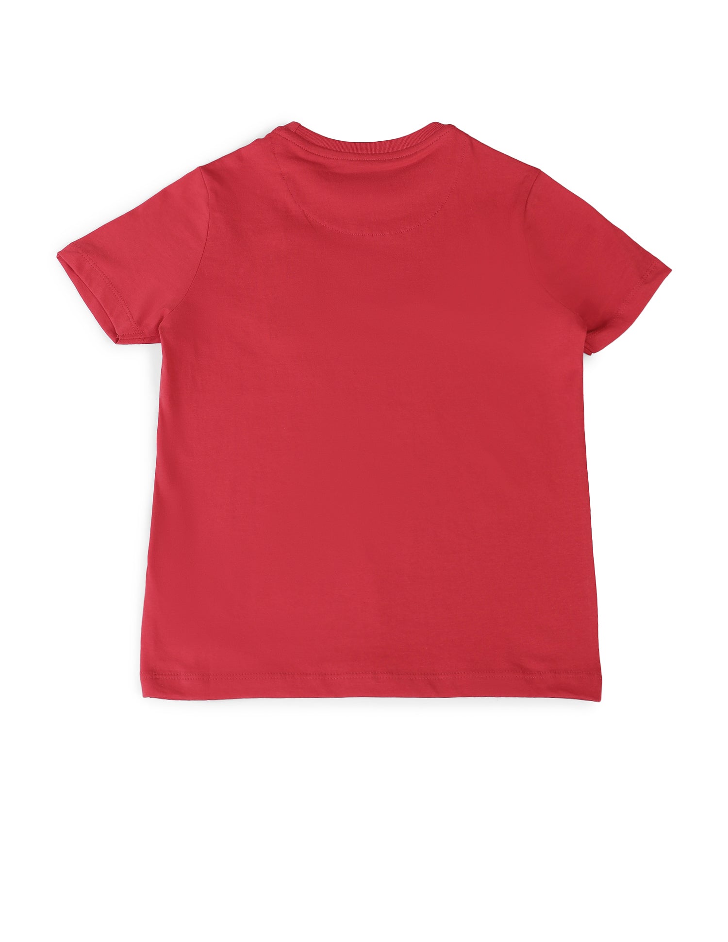 Boys Brand Printed Regular Fit T-Shirt Maroon - U.S. POLO ASSN. | Large