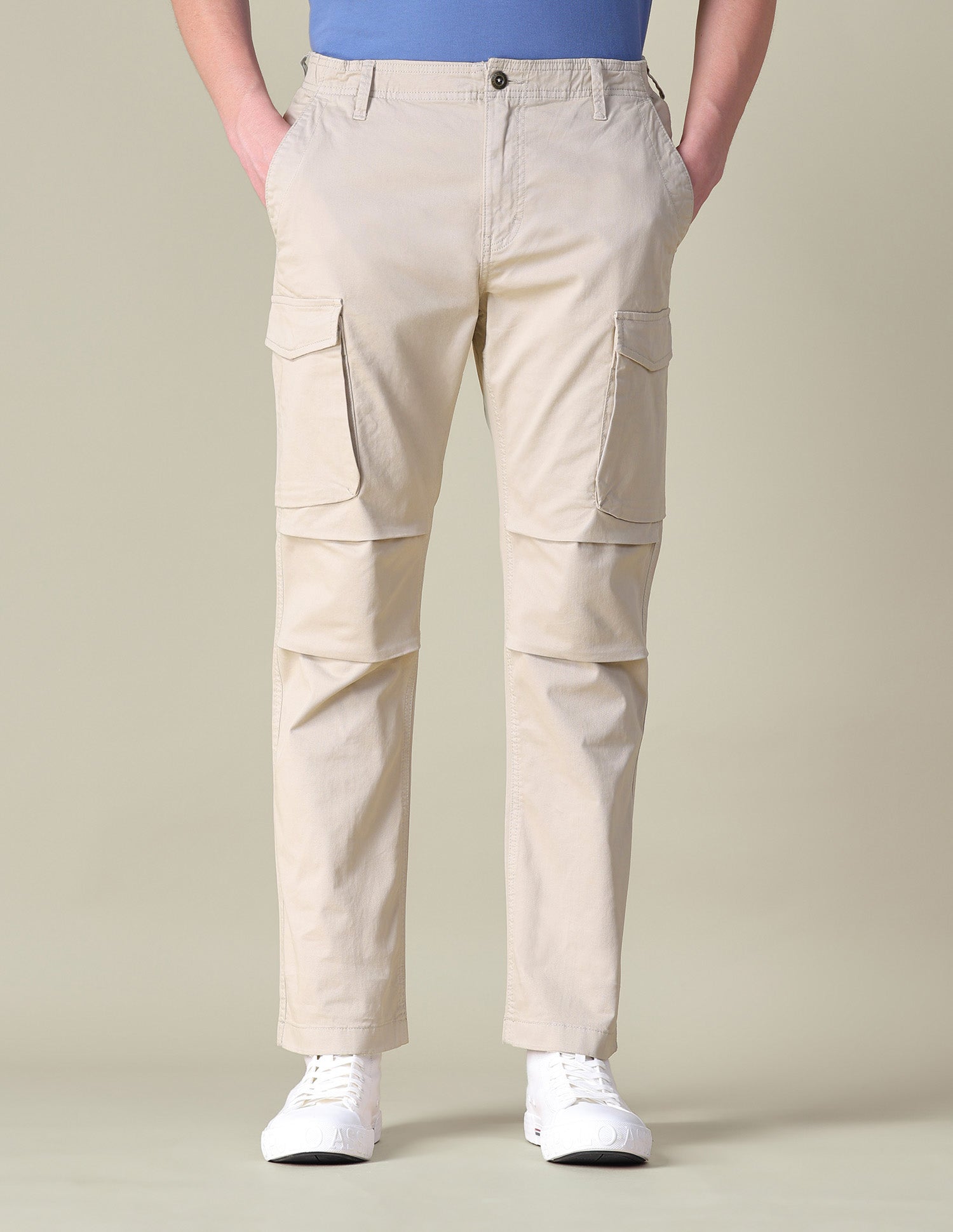 Twill Regular Fit Cargos Beige - U.S. POLO ASSN. | Large