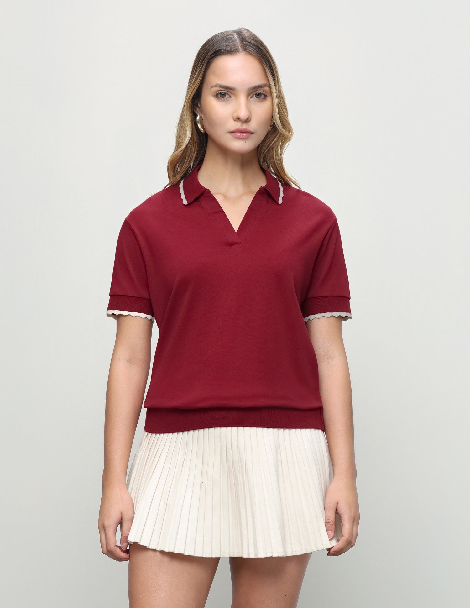 Solid Relaxed Fit Polo Shirt Maroon - U.S. Polo Assn. India | Large