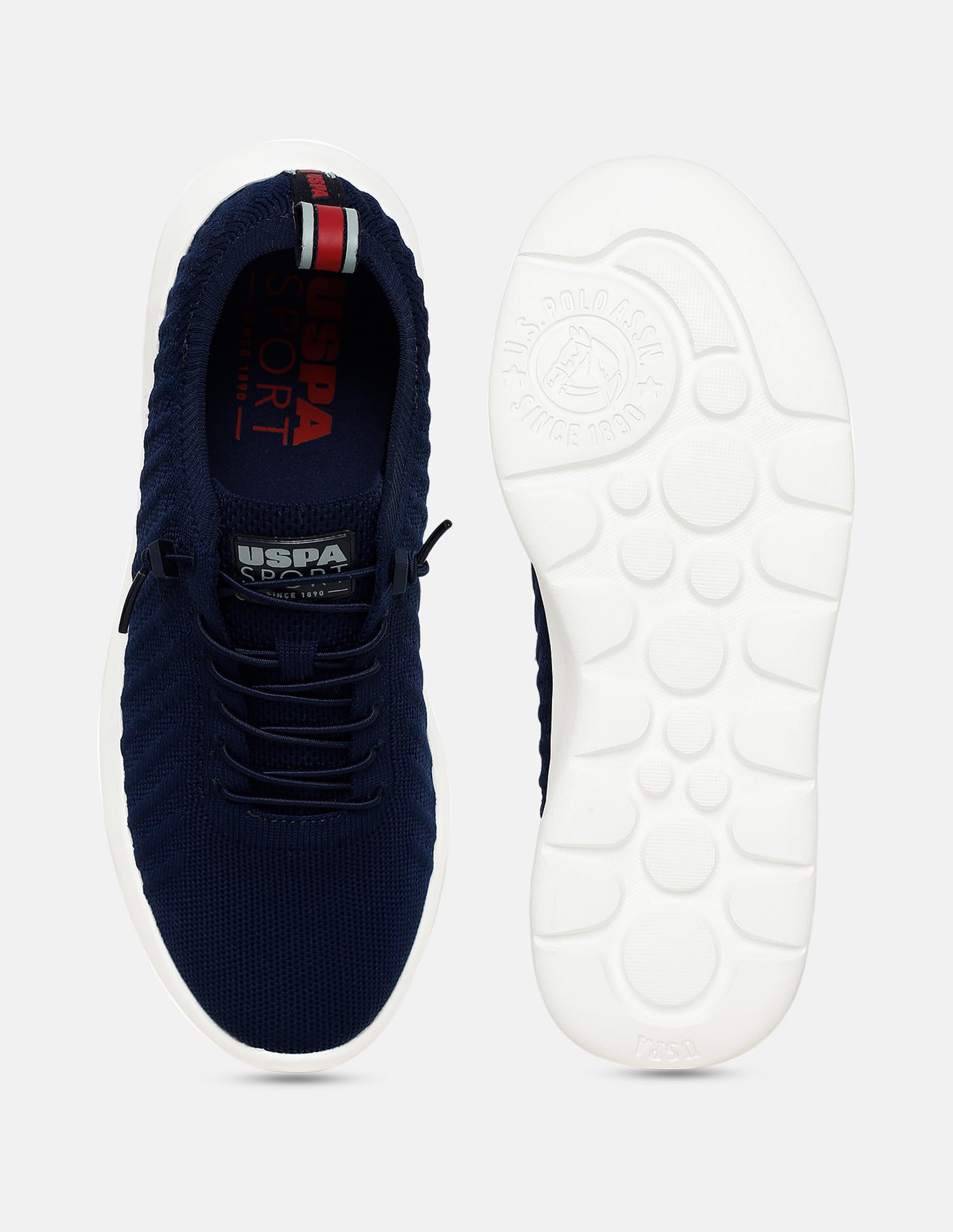 Men Solid Rocco Sports Sneakers Navy - U.S. Polo Assn. India | Large