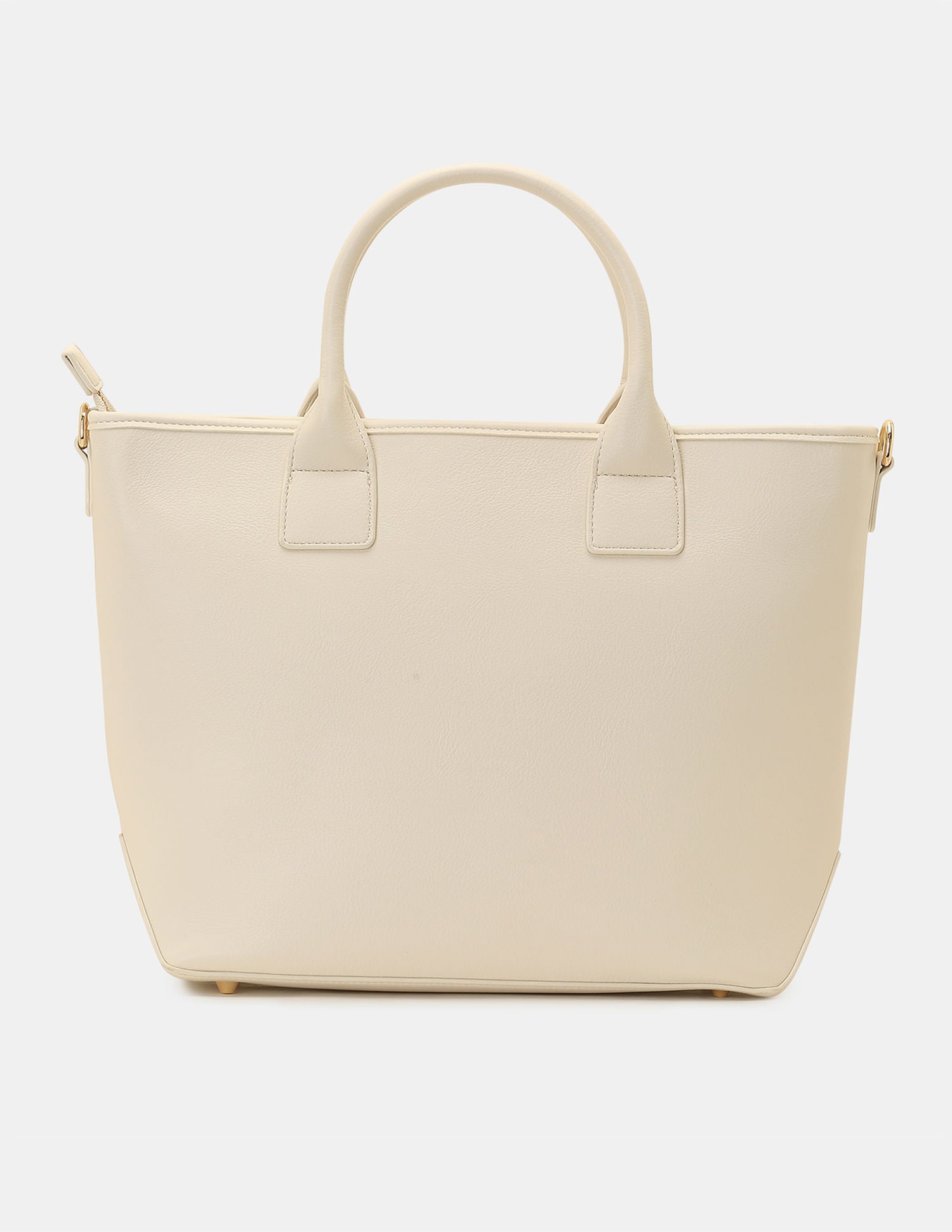 Women Bayla Textured Tote Bag with Detachable Sling Off White - U.S. POLO ASSN. | Large