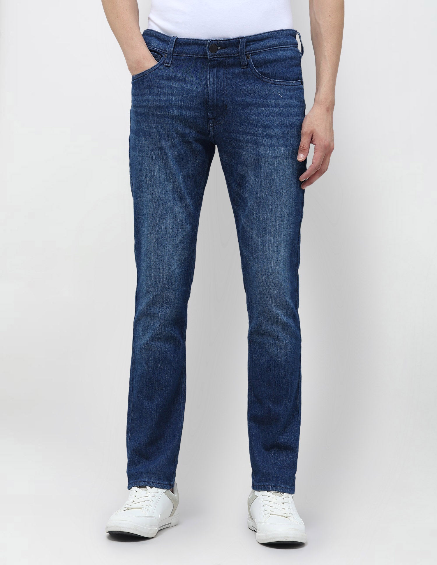 Brandon Slim Tapered Fit Whiskered Jeans Indigo - U.S. POLO ASSN. | Large