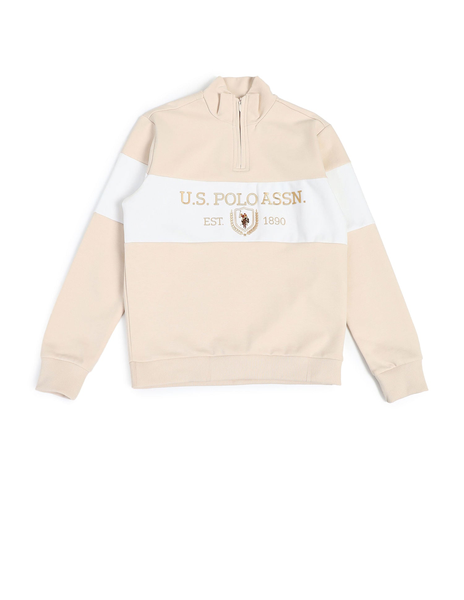 Boys Brand Regular Fit Sweatshirt Kumquat - U.S. POLO ASSN. | Large