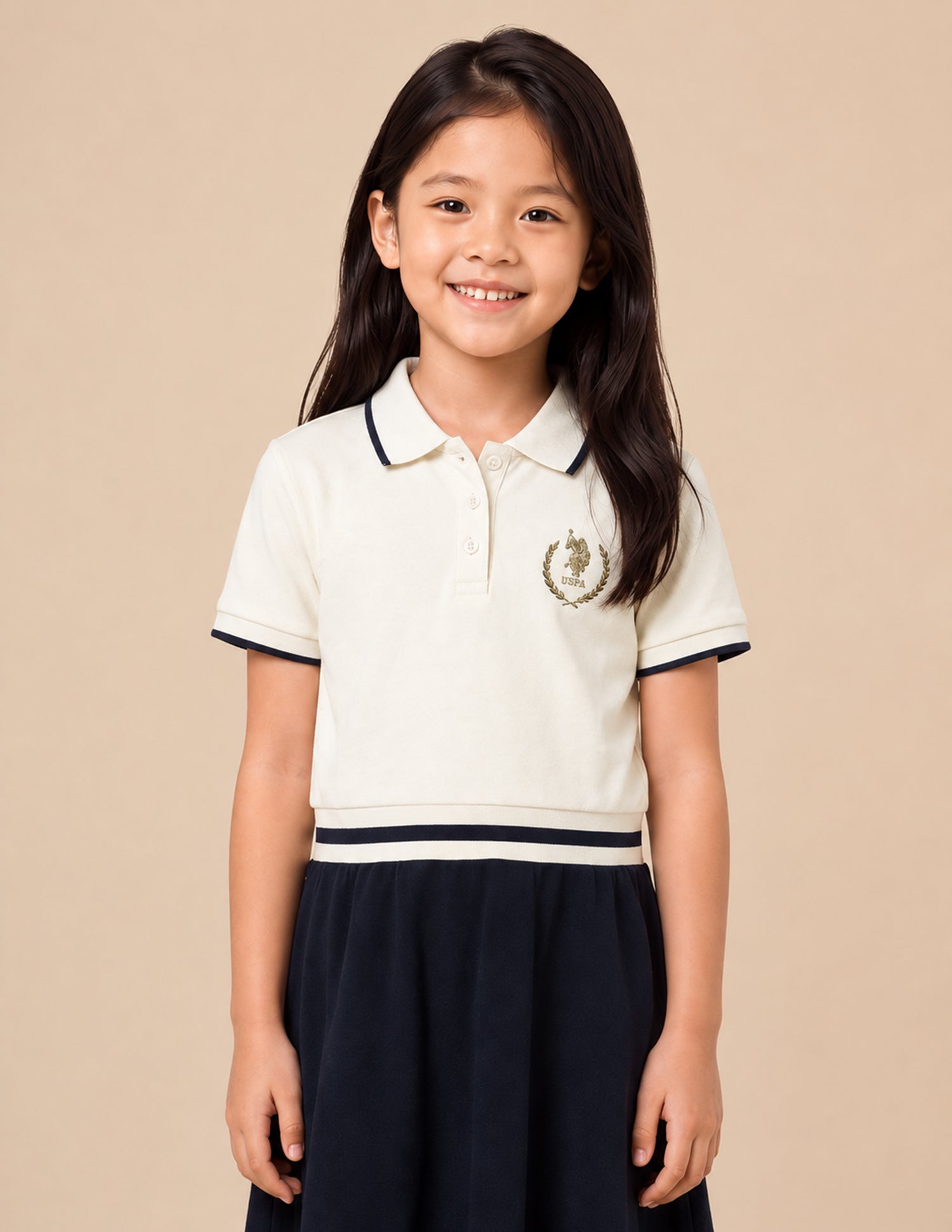 Colourblocked Relaxed Fit T-Shirt Dress Navy - U.S. Polo Assn. India | Large