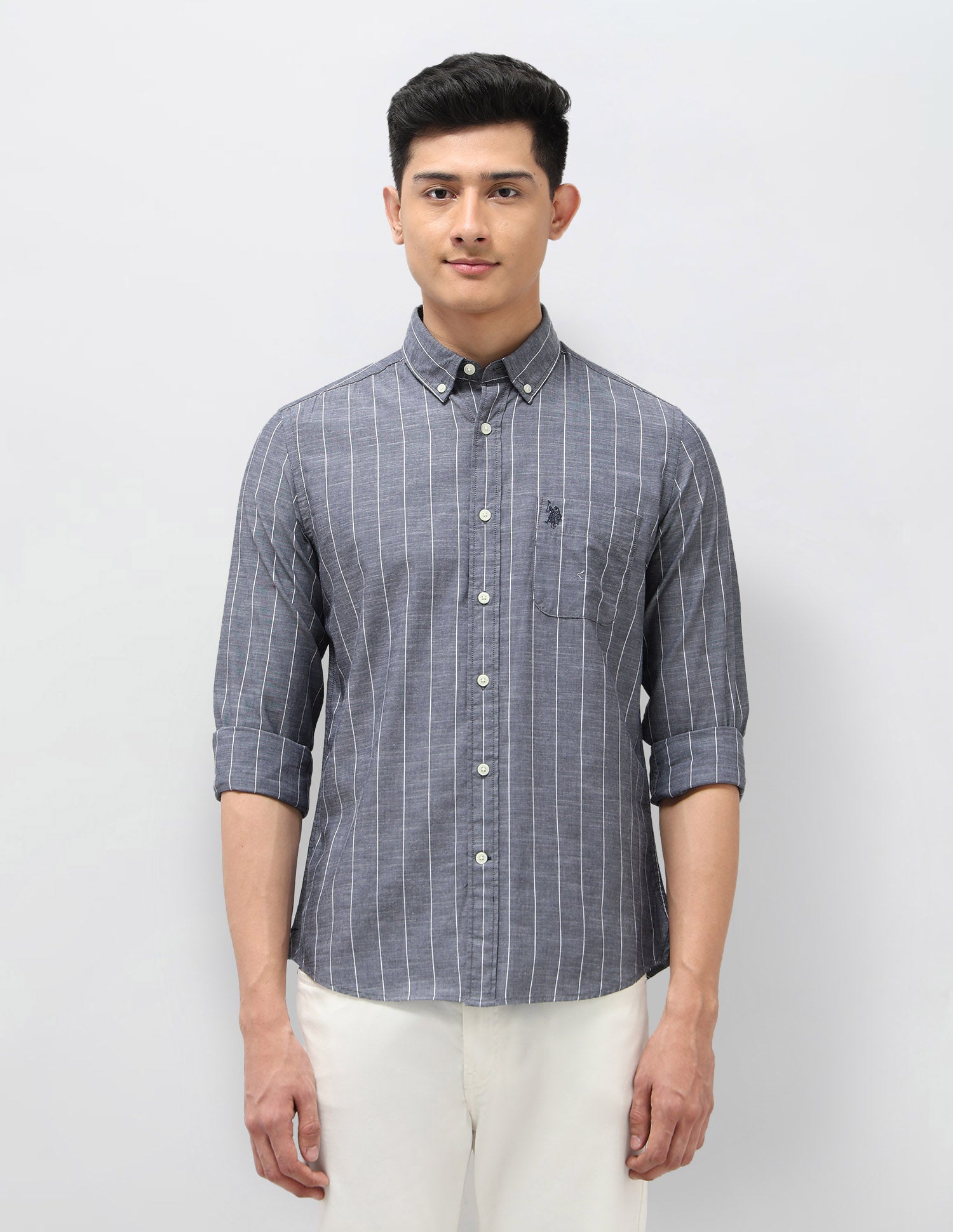 Vertical Striped Regular Fit Shirt