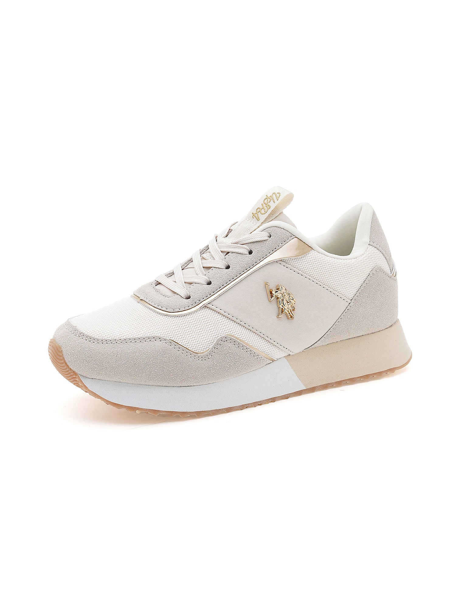 Women Round Toe Judy 2.0 Sneakers Beige - U.S. Polo Assn. India | Large