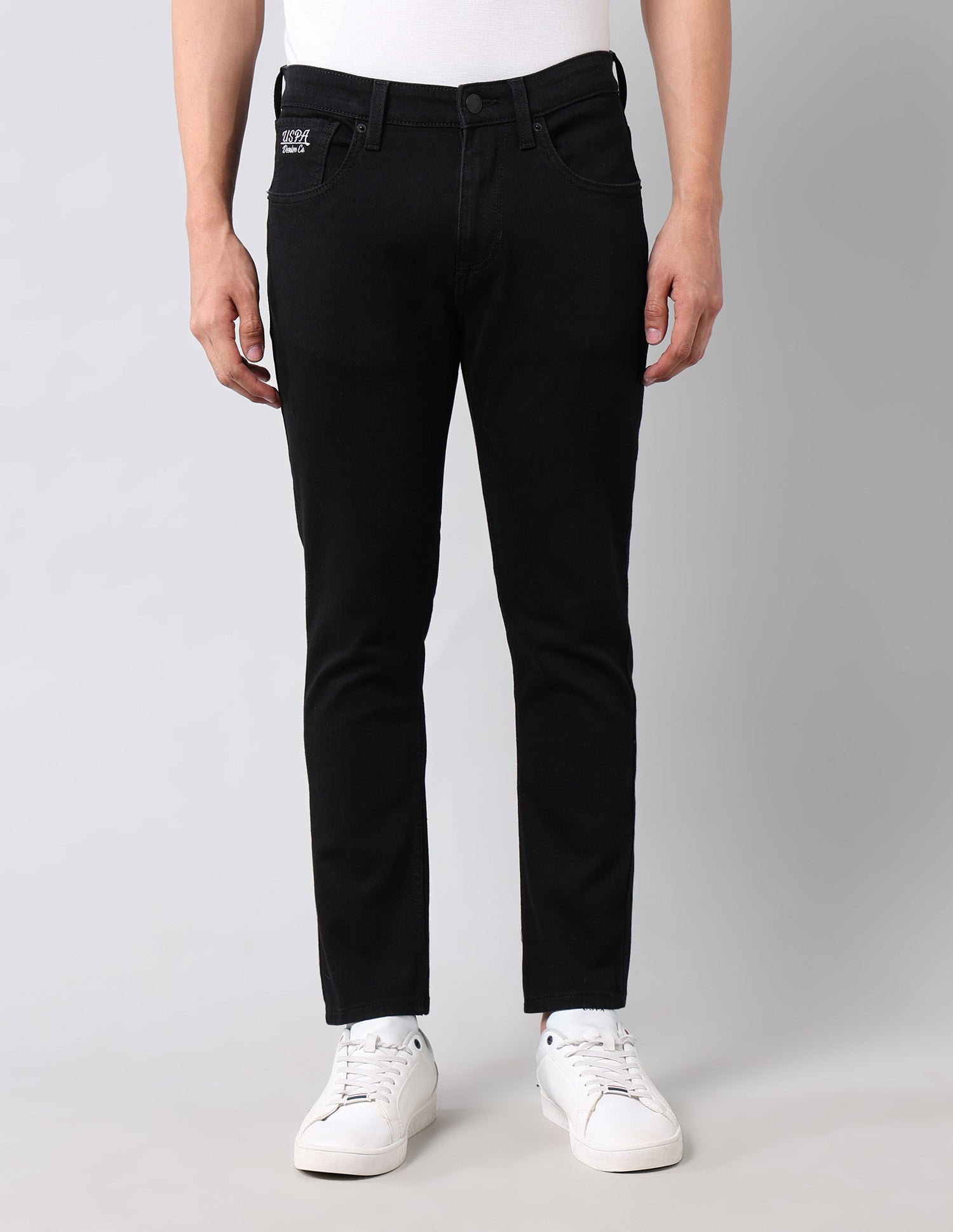 Henry Tapered Fit Black Jeans Black - U.S. POLO ASSN. | Large