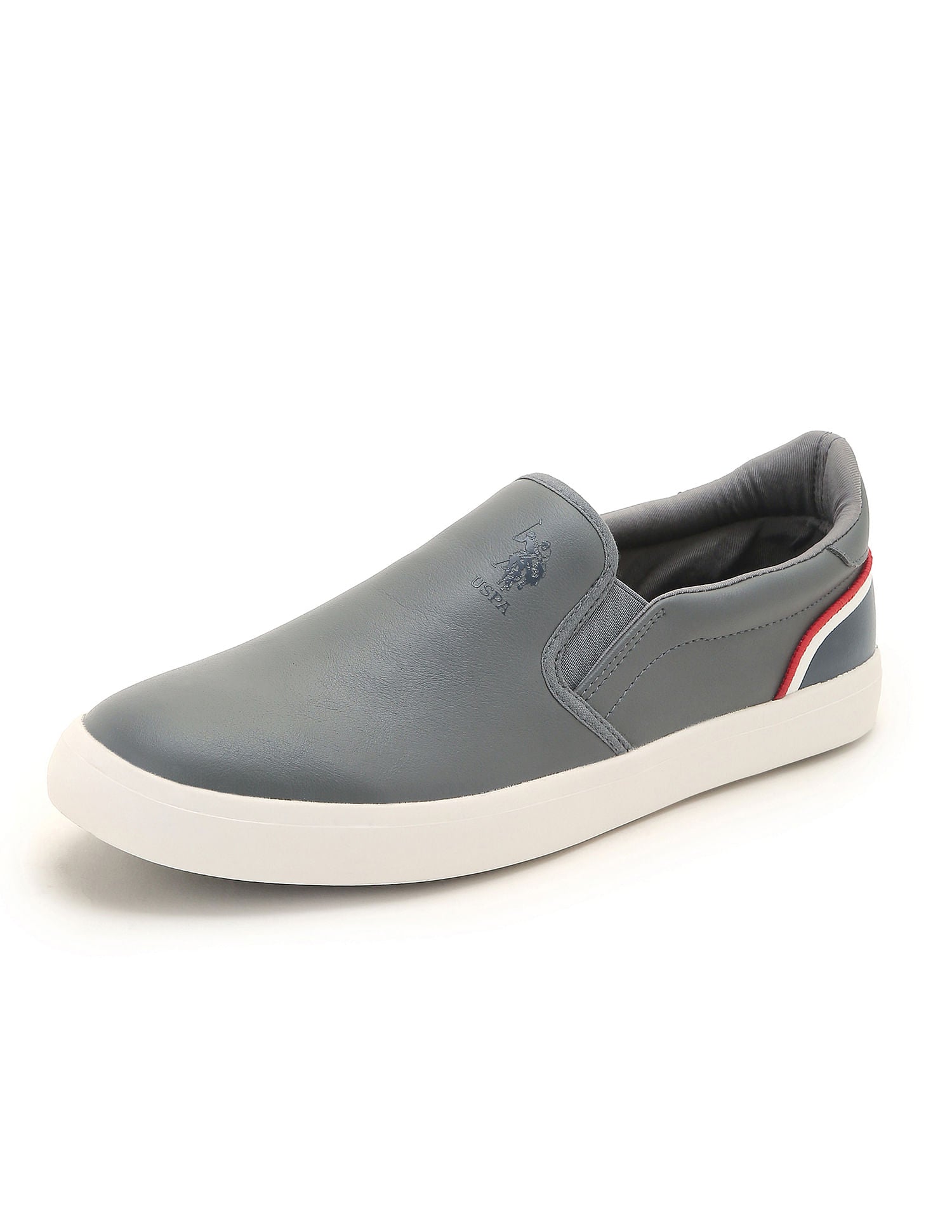 Men Timeo 2.0 Round Toe Sneakers Grey - U.S. POLO ASSN. | Large