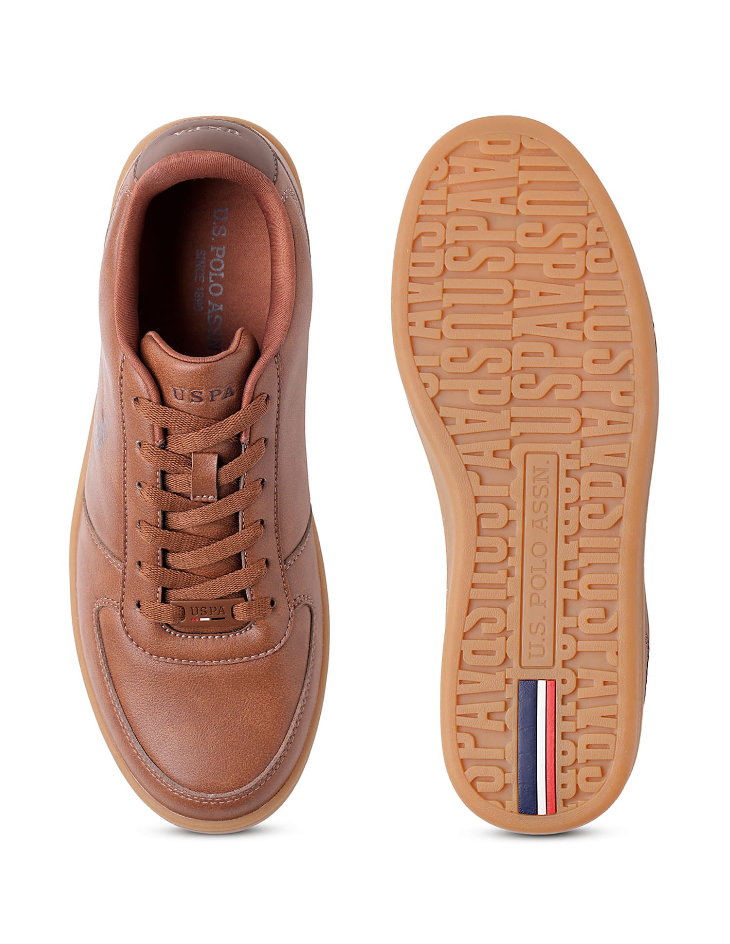 Men Alexis Tan All Day Sneakers Tan - U.S. Polo Assn. India | Large