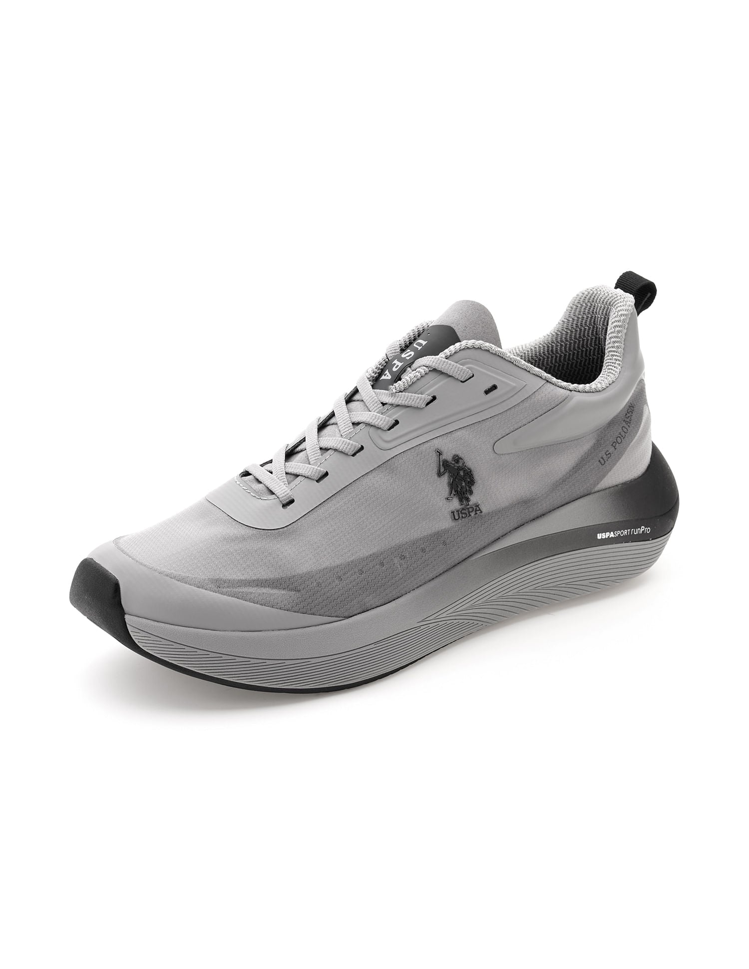 Men Frank Grey Uspa Sport  Runpro Running Shoes Grey - U.S. Polo Assn. India | Large