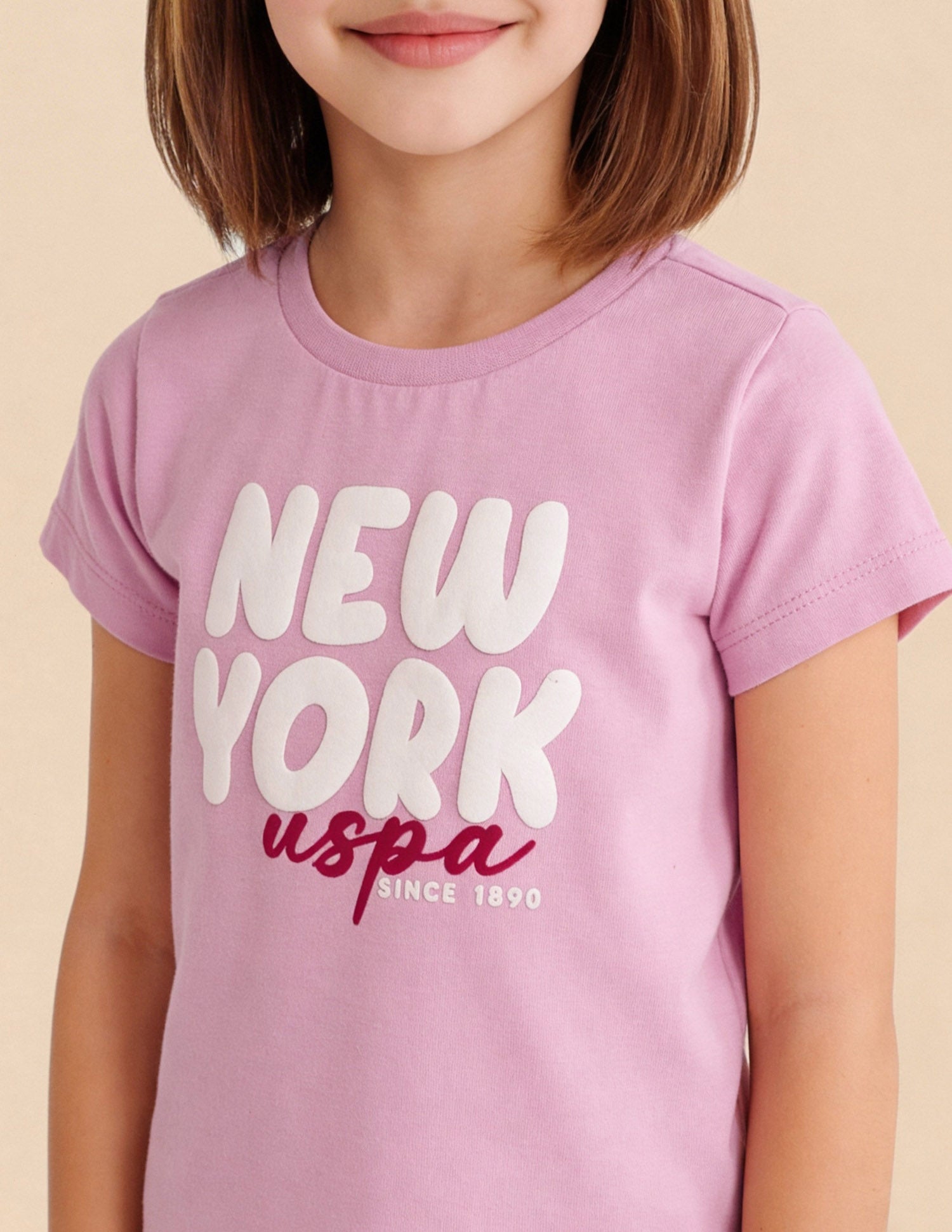 Typographic Printed Regular Fit Top Pink - U.S. Polo Assn. India | Large