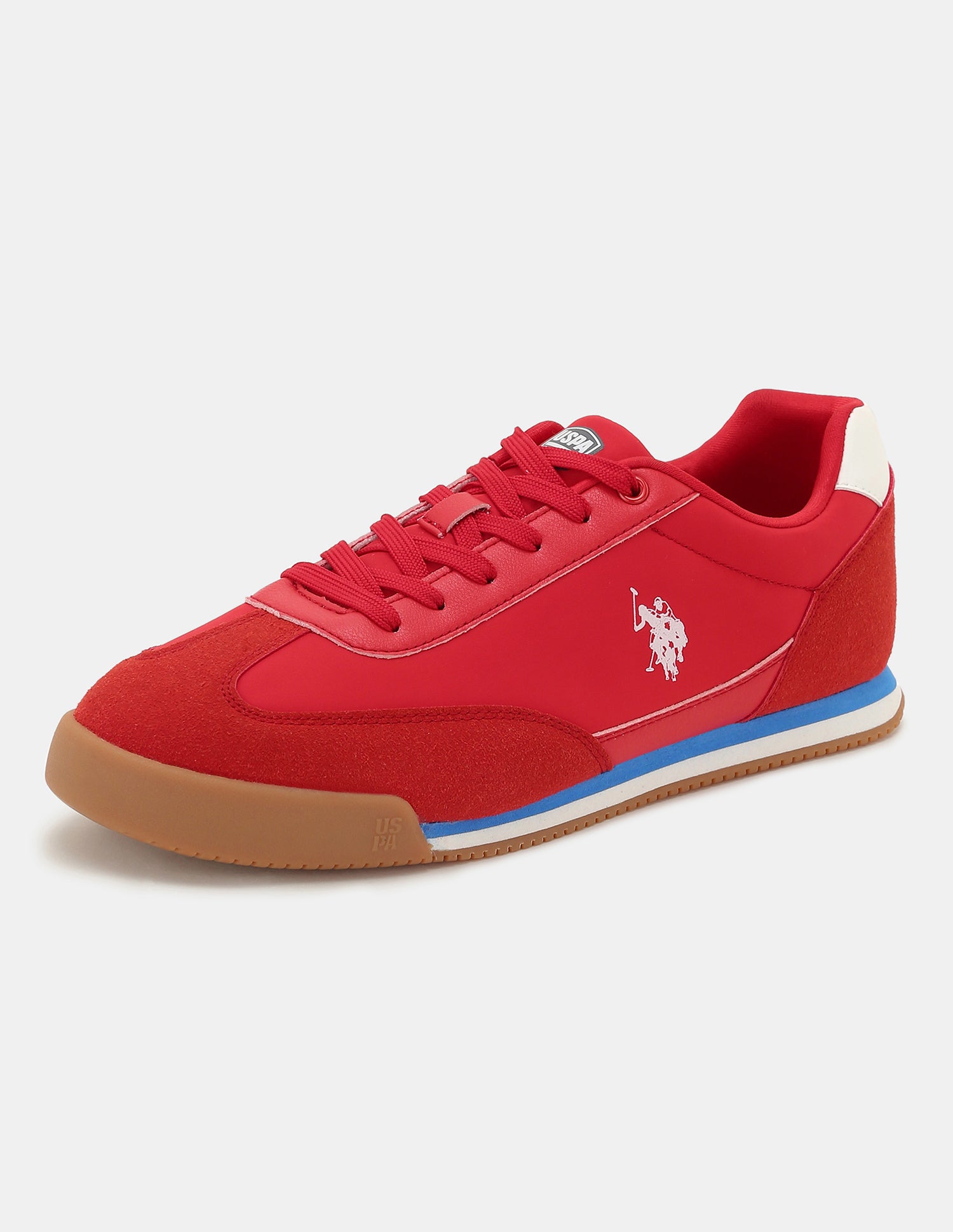 Men Solid Treviri Sneakers Burgundy - U.S. Polo Assn. India | Large