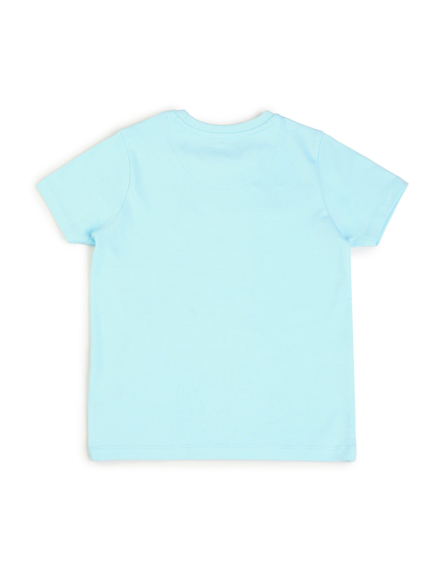 Boys Brand Printed Regular Fit T-Shirt Light Blue - U.S. POLO ASSN. | Large