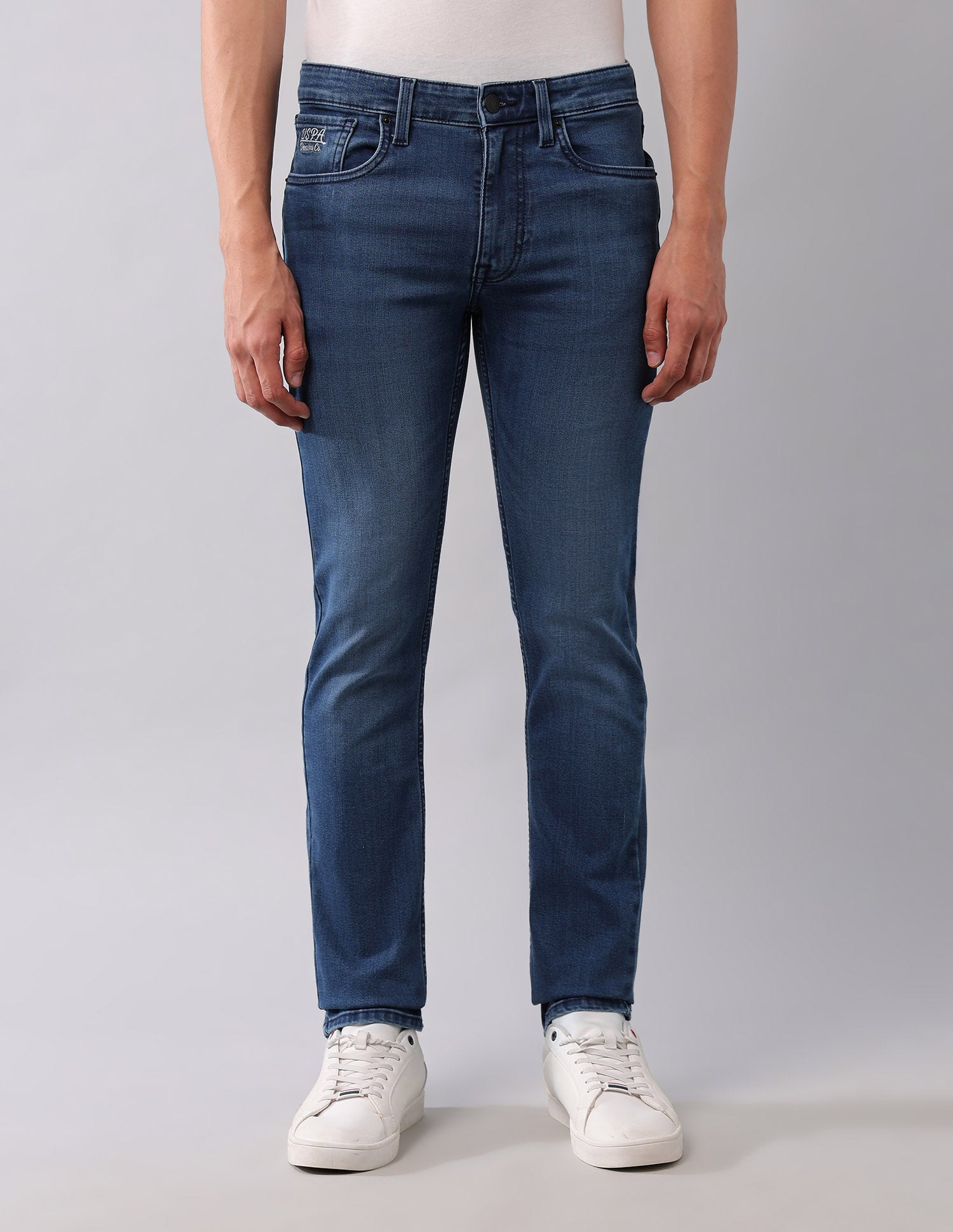 Regallo Skinny Fit Blue Jeans Blue - U.S. Polo Assn. India | Large